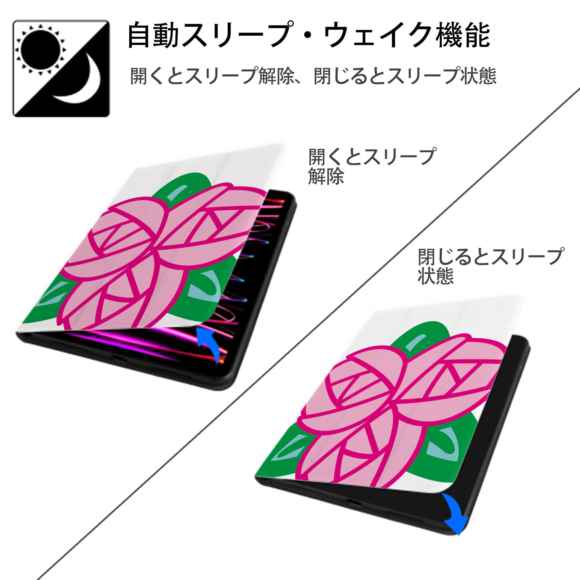 Hello Kitty ハローキティ IPad ケース ペン収納付き 三つ折りスタンド PUレザー×シリコン 対応機種9.5/10.5/10.9インチ