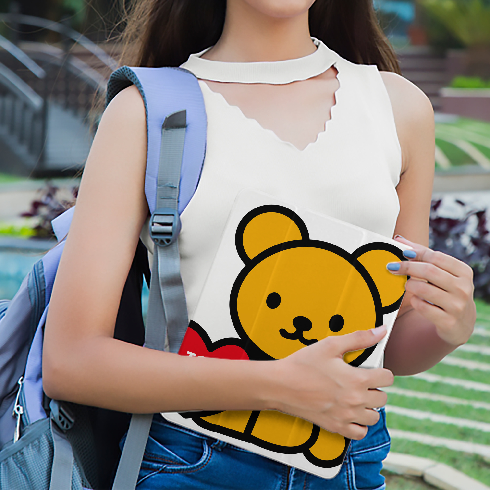 Hello Kitty ハローキティ IPad ケース ペン収納付き 三つ折りスタンド PUレザー×シリコン 対応機種9.5/10.5/10.9インチ