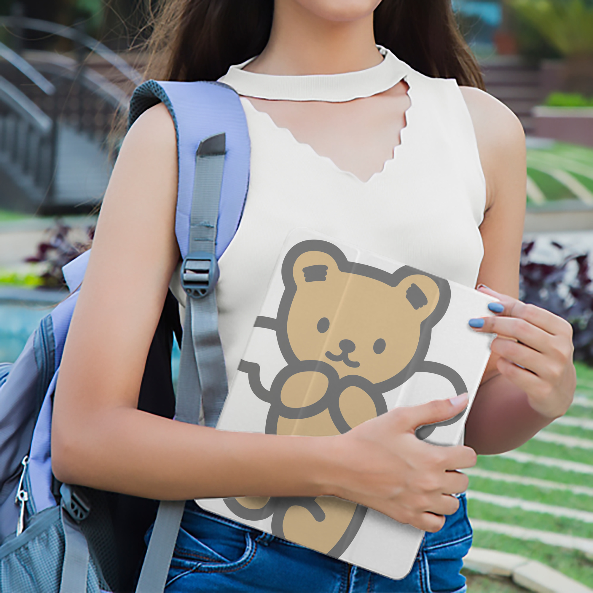 Hello Kitty ハローキティ IPad ケース ペン収納付き 三つ折りスタンド PUレザー×シリコン 対応機種9.5/10.5/10.9インチ