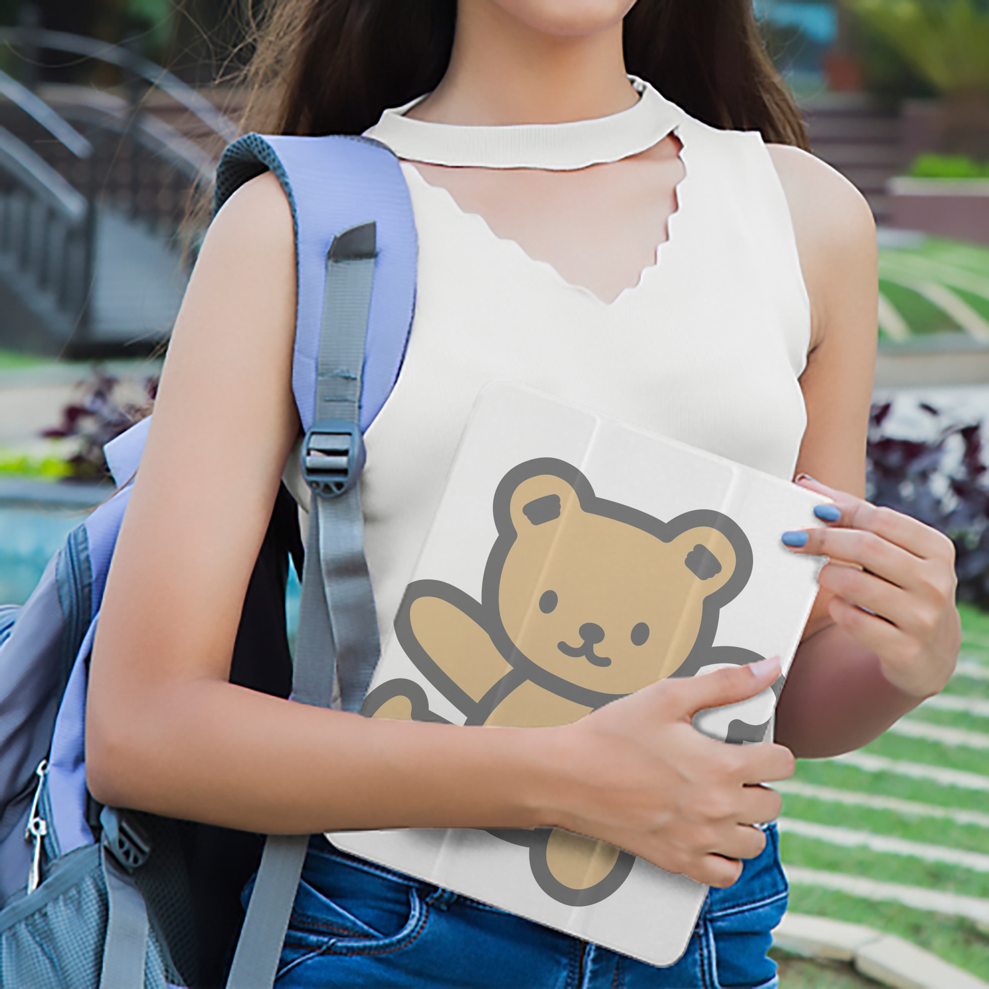 Hello Kitty ハローキティ IPad ケース ペン収納付き 三つ折りスタンド PUレザー×シリコン 対応機種9.5/10.5/10.9インチ