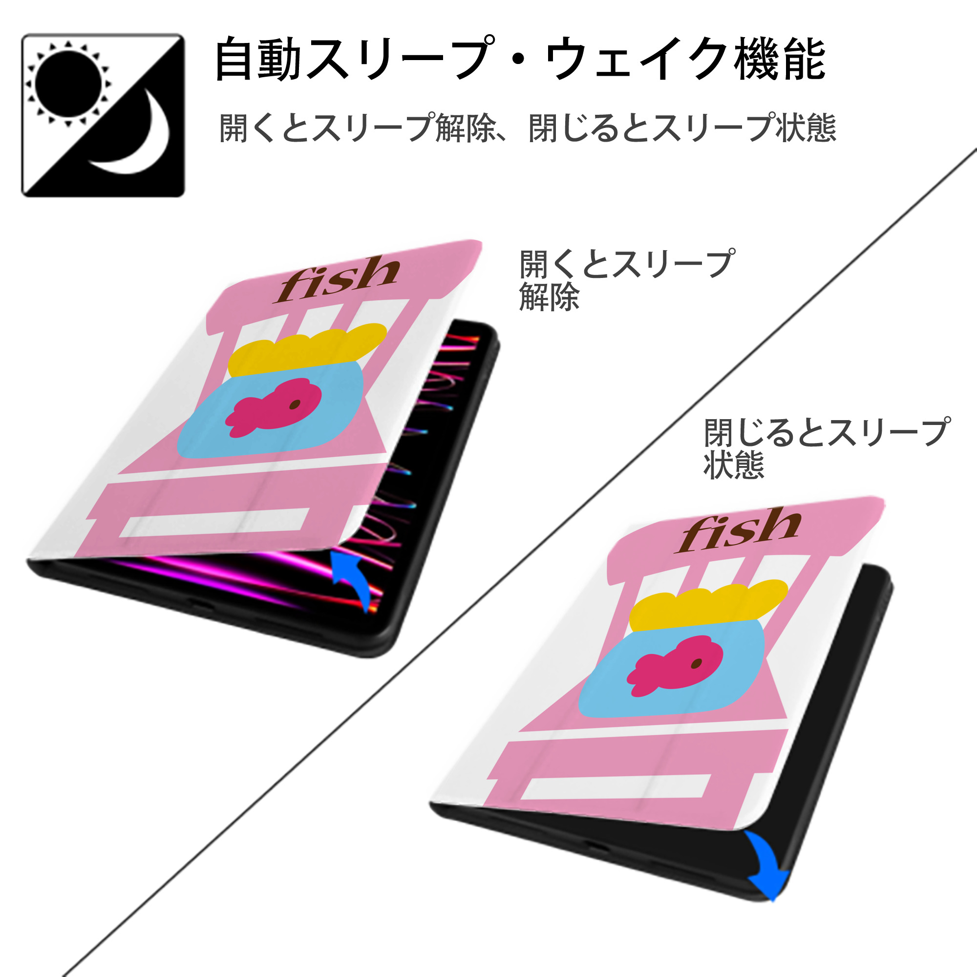Hello Kitty ハローキティ IPad ケース ペン収納付き 三つ折りスタンド PUレザー×シリコン 対応機種9.5/10.5/10.9インチ