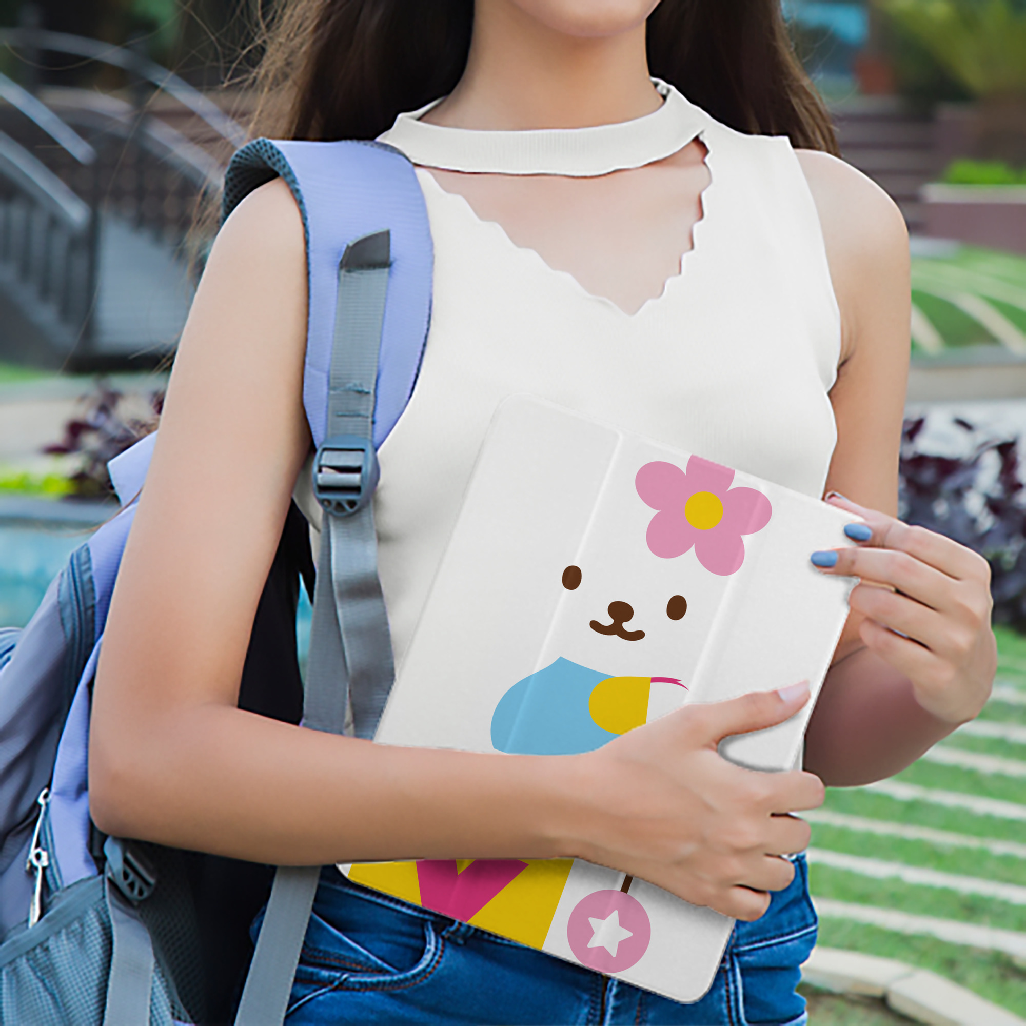 Hello Kitty ハローキティ IPad ケース ペン収納付き 三つ折りスタンド PUレザー×シリコン 対応機種9.5/10.5/10.9インチ