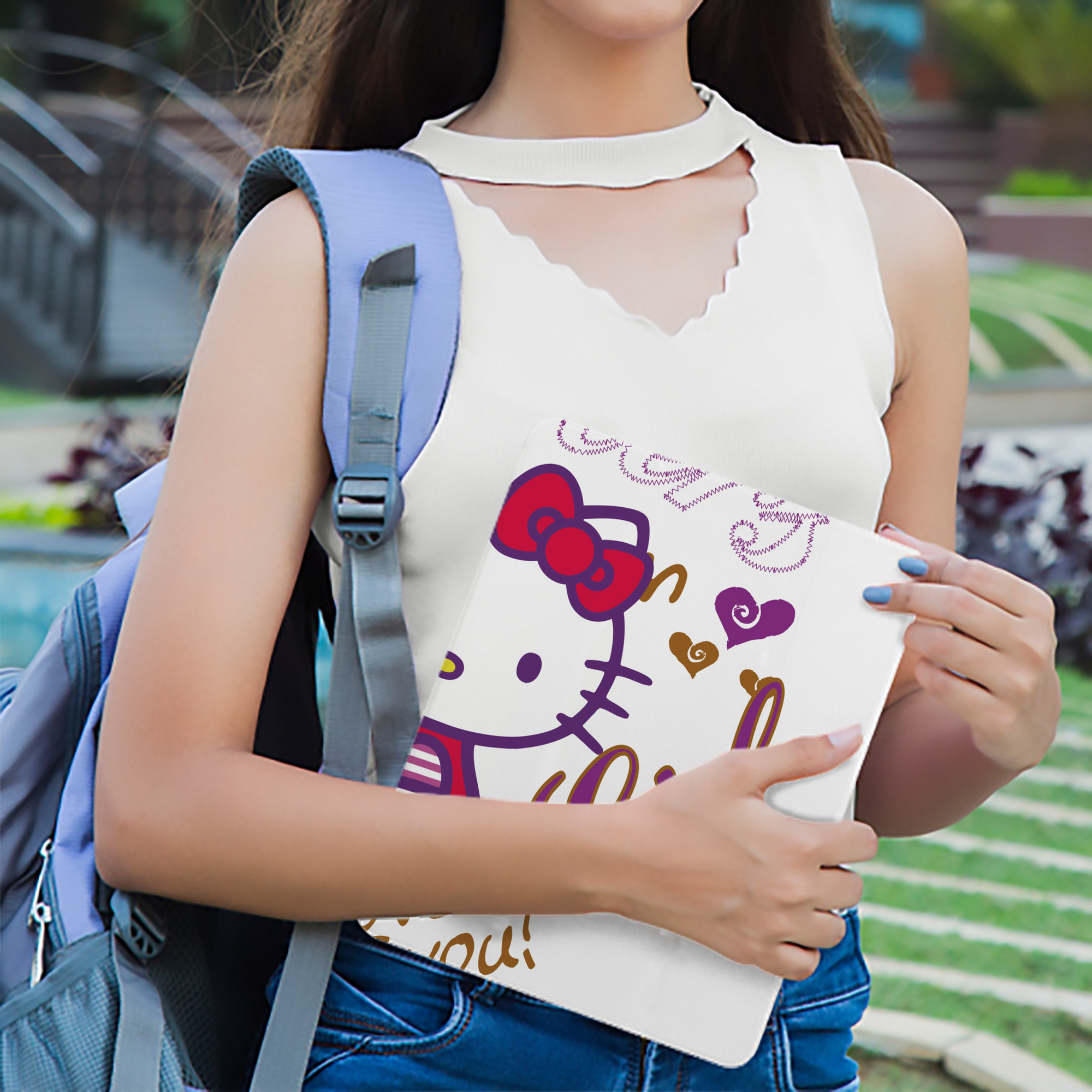 Hello Kitty ハローキティ IPad ケース ブック型 PUレザー TPU 耐衝撃 軽量 薄型 ペン収納なし 全面保護 IPad 各モデル対応