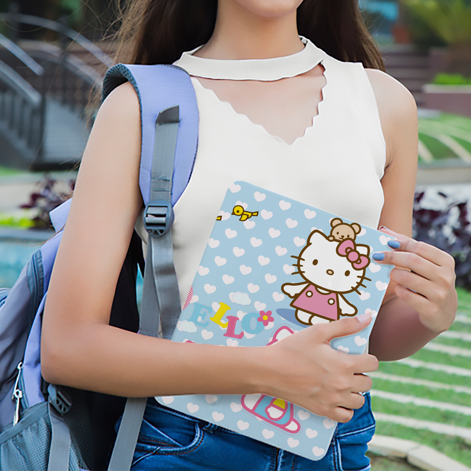 Hello Kitty ハローキティ IPad ケース ブック型 PUレザー TPU 耐衝撃 軽量 薄型 ペン収納なし 全面保護 IPad 各モデル対応