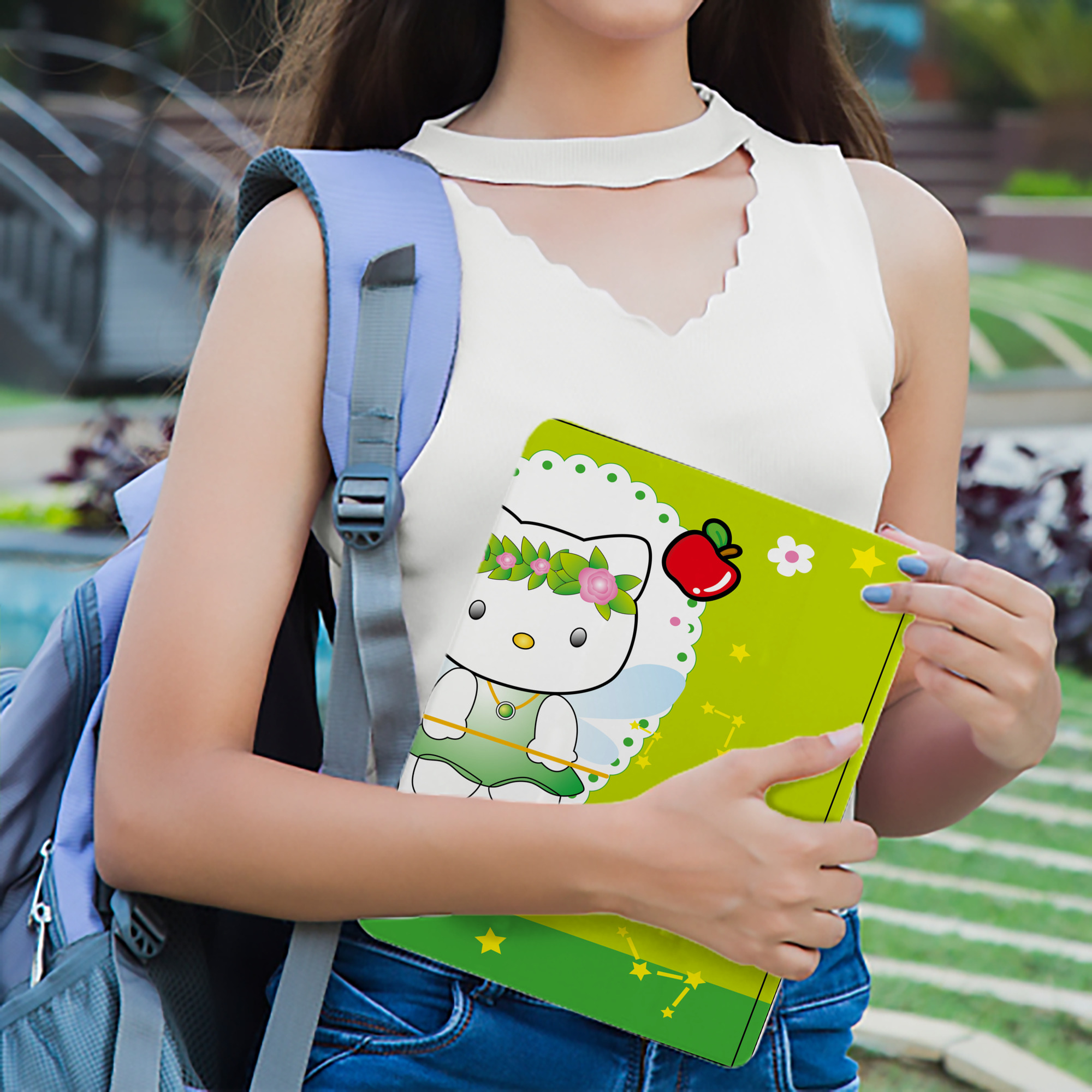 Hello Kitty ハローキティ IPad ケース ブック型 PUレザー TPU 耐衝撃 軽量 薄型 ペン収納なし 全面保護 IPad 各モデル対応