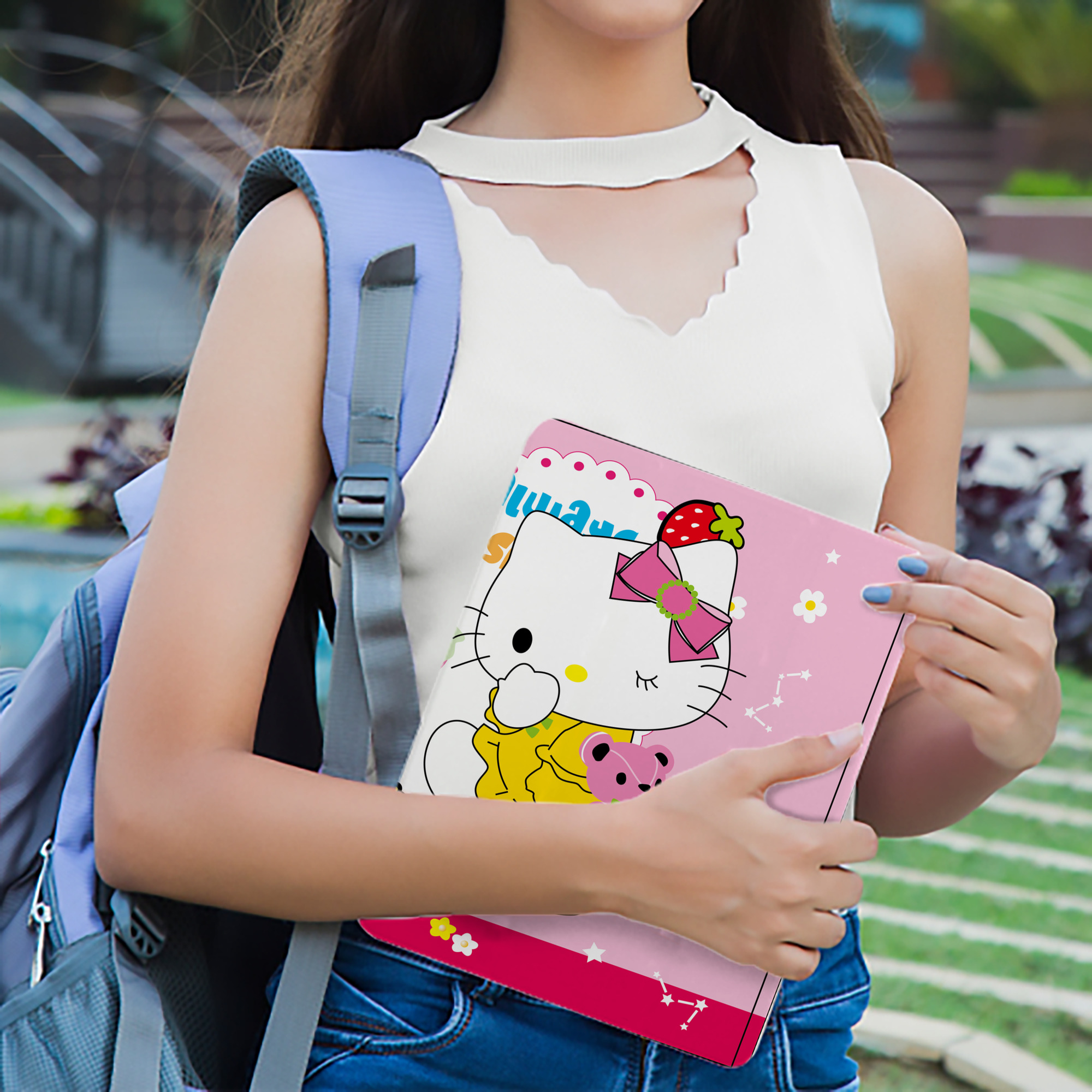 Hello Kitty ハローキティ IPad ケース ブック型 PUレザー TPU 耐衝撃 軽量 薄型 ペン収納なし 全面保護 IPad 各モデル対応