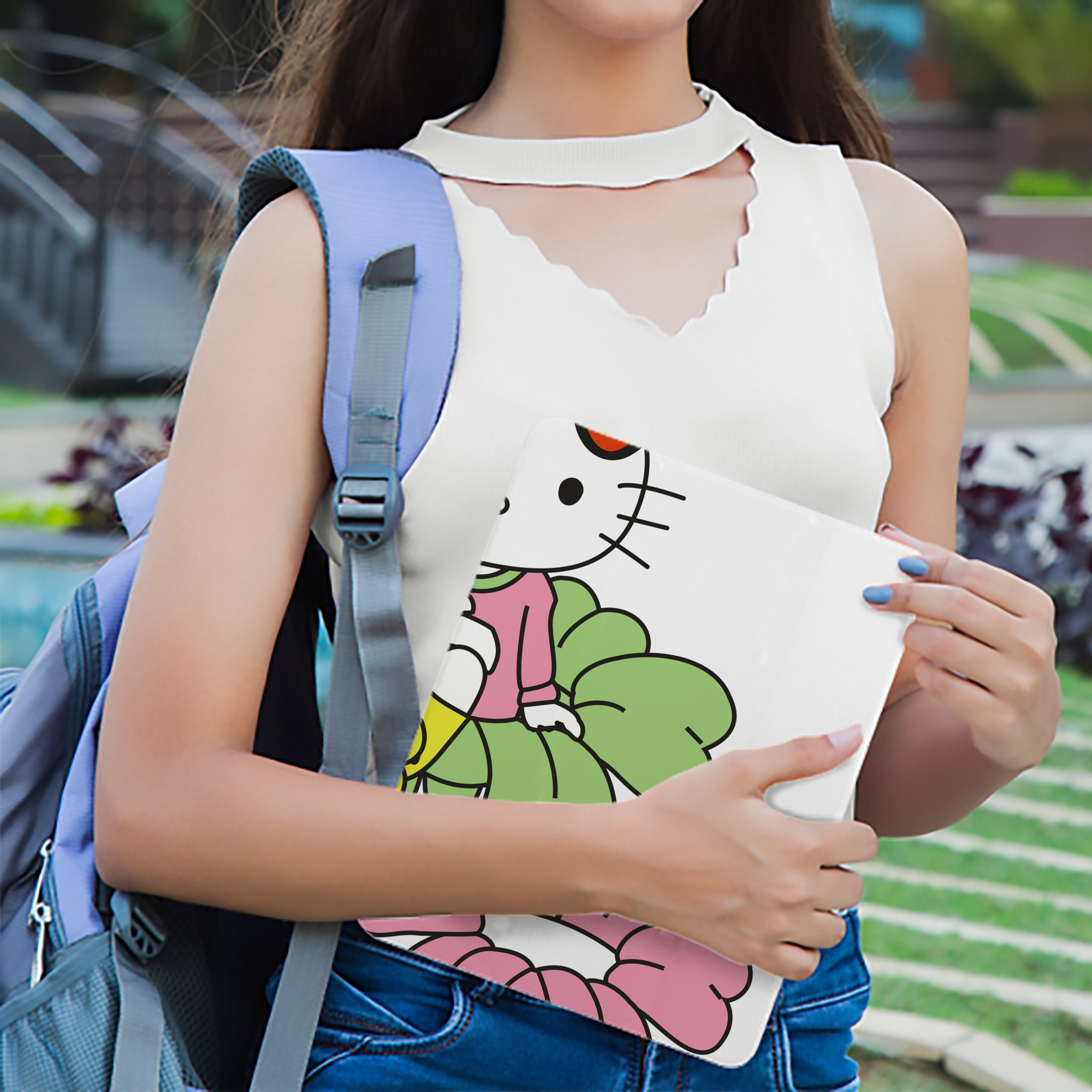 Hello Kitty ハローキティ IPad ケース ブック型 PUレザー TPU 耐衝撃 軽量 薄型 ペン収納なし 全面保護 IPad 各モデル対応