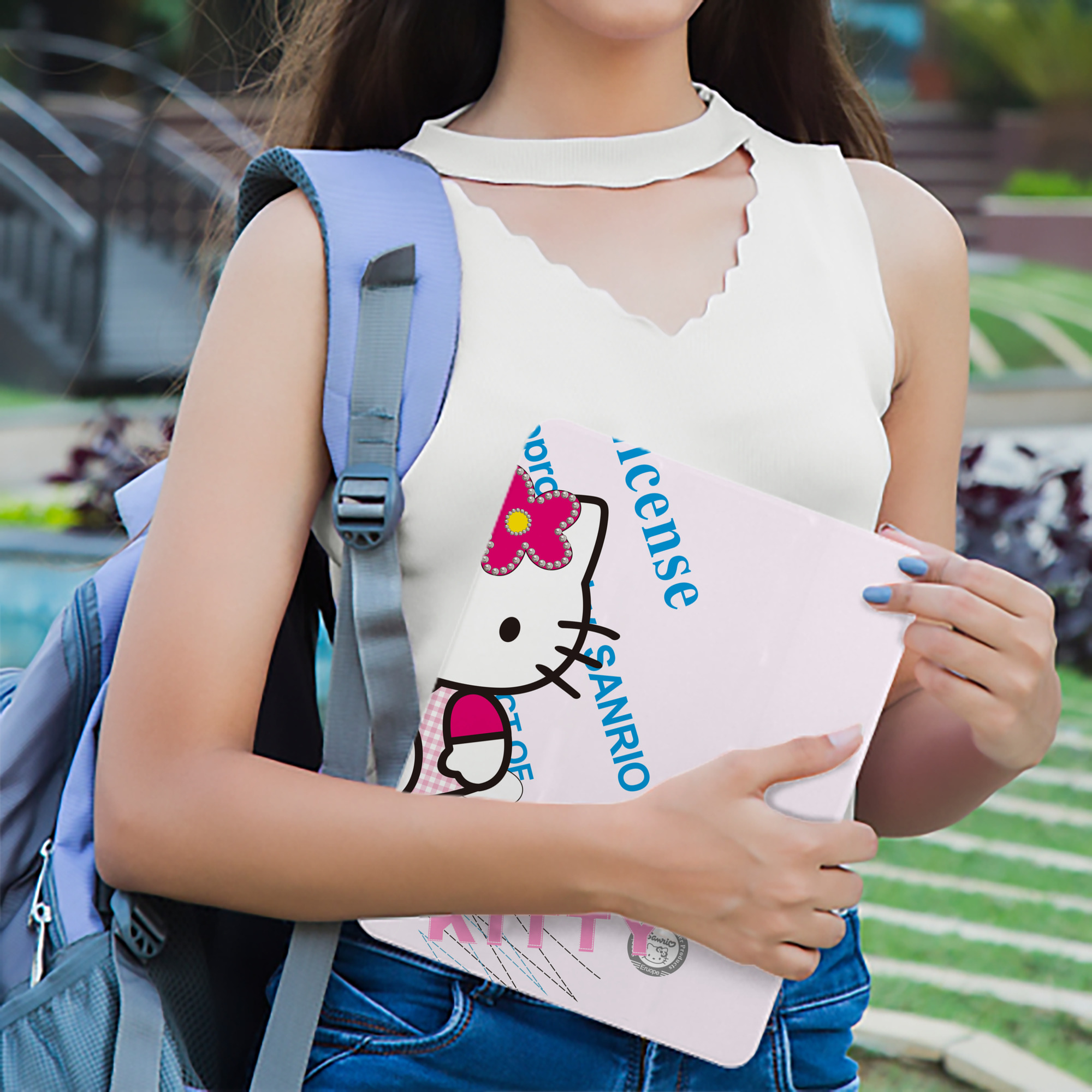 Hello Kitty ハローキティ IPad ケース ブック型 PUレザー TPU 耐衝撃 軽量 薄型 ペン収納なし 全面保護 IPad 各モデル対応