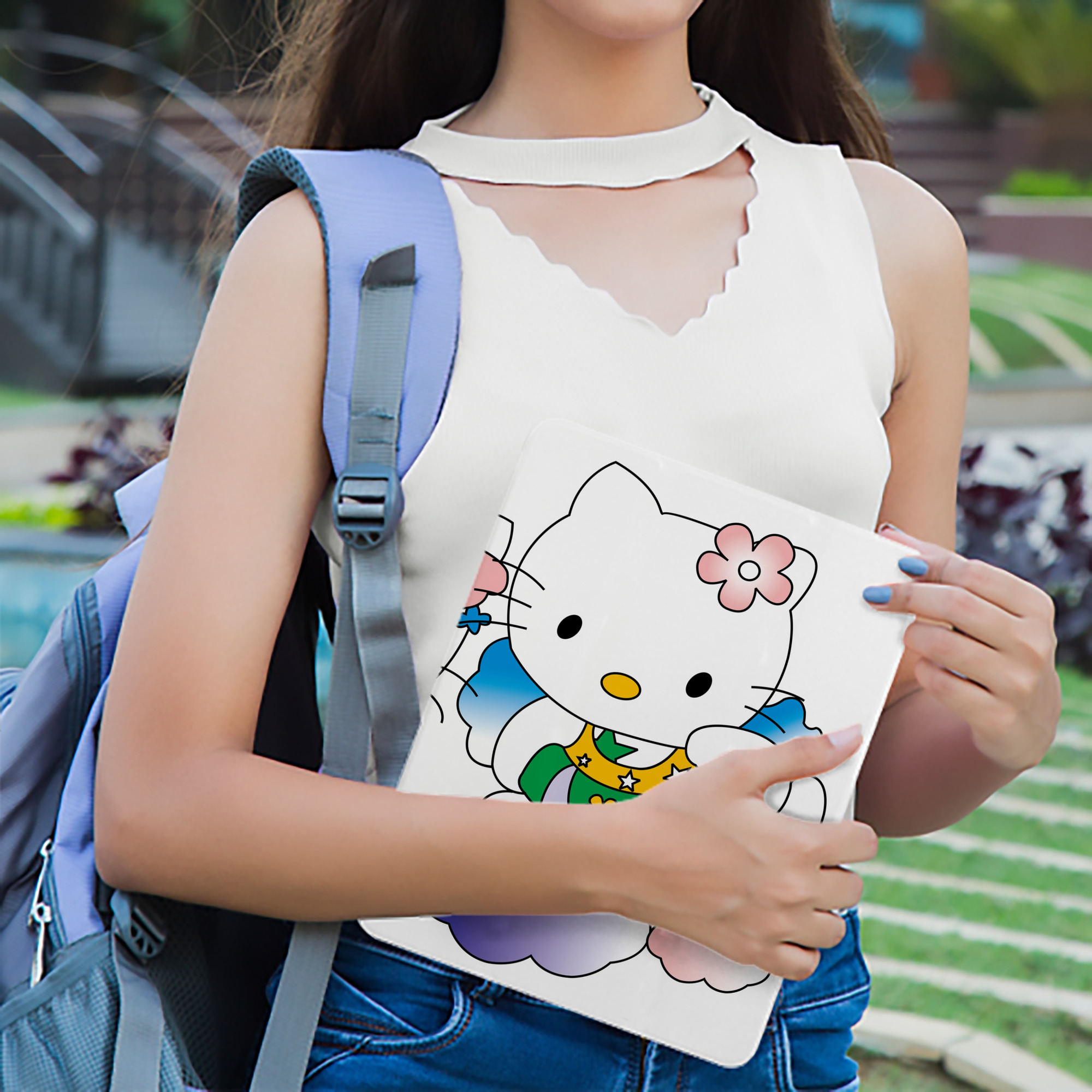 Hello Kitty ハローキティ IPad ケース ブック型 PUレザー TPU 耐衝撃 軽量 薄型 ペン収納なし 全面保護 IPad 各モデル対応