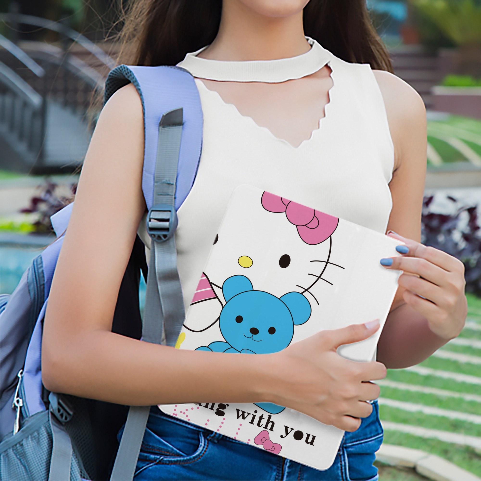 Hello Kitty ハローキティ IPad ケース ブック型 PUレザー TPU 耐衝撃 軽量 薄型 ペン収納なし 全面保護 IPad 各モデル対応