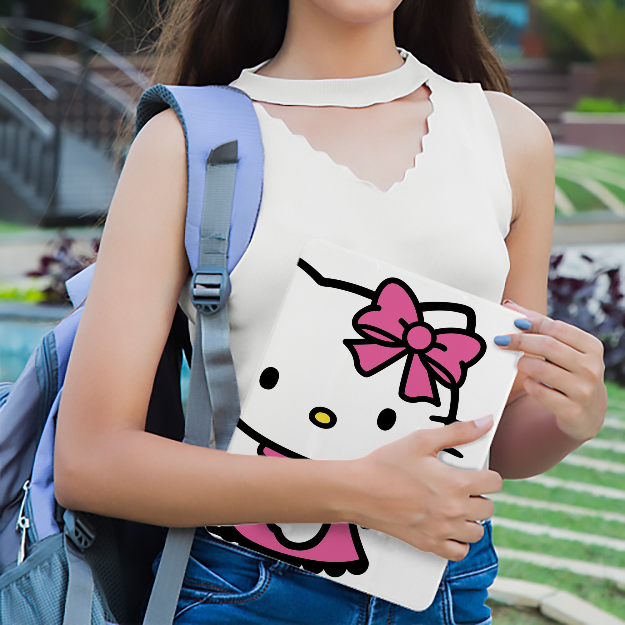 Hello Kitty ハローキティ IPad ケース ブック型 PUレザー TPU 耐衝撃 軽量 薄型 ペン収納なし 全面保護 IPad 各モデル対応
