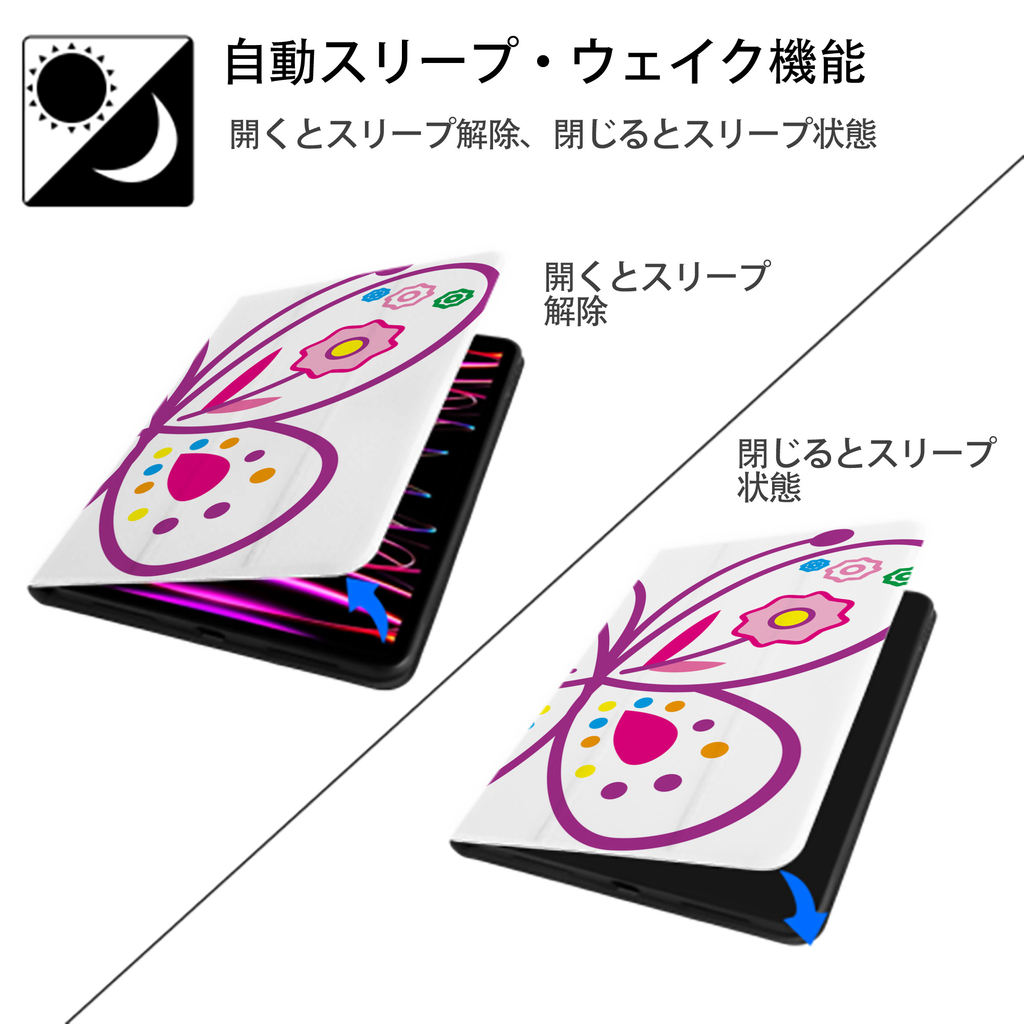 Hello Kitty ハローキティ IPad ケース ブック型 PUレザー TPU 耐衝撃 軽量 薄型 ペン収納なし 全面保護 IPad 各モデル対応