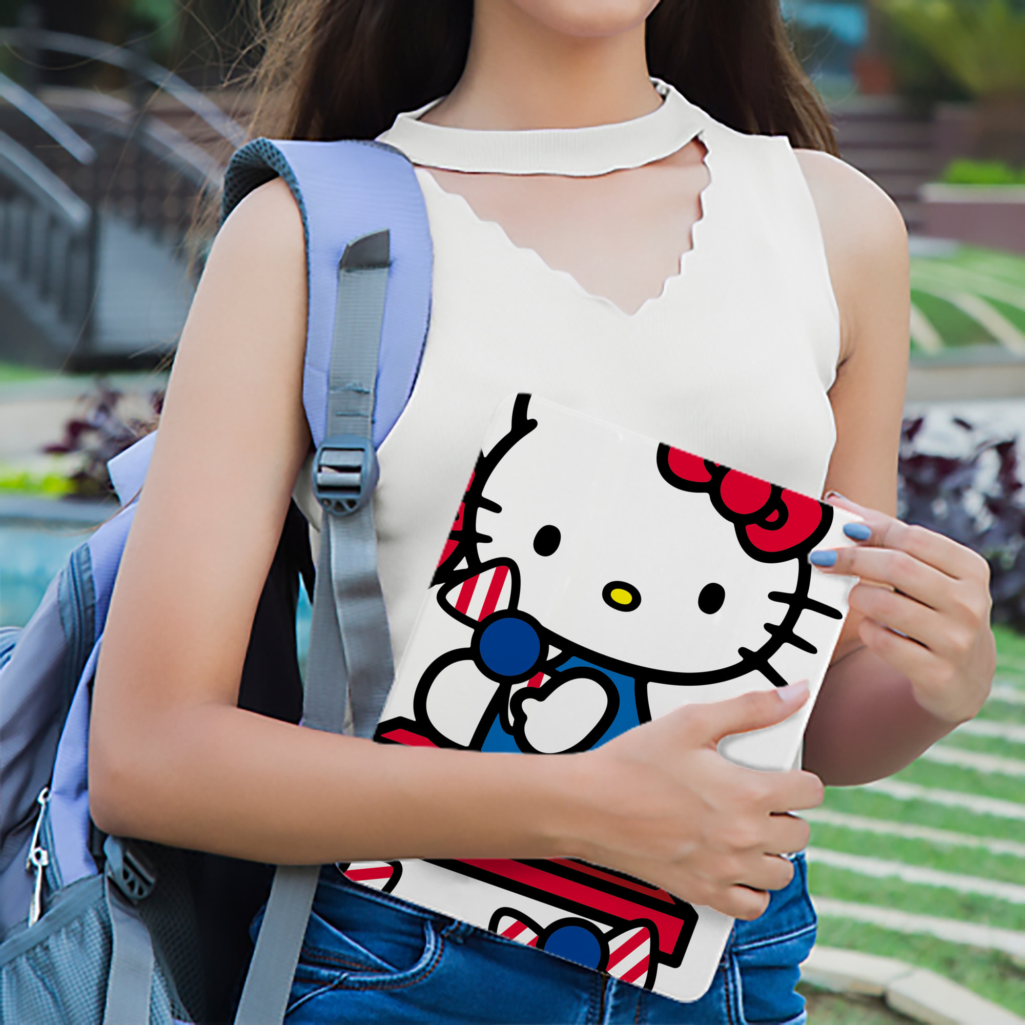 Hello Kitty ハローキティ IPad ケース ブック型 PUレザー TPU 耐衝撃 軽量 薄型 ペン収納なし 全面保護 IPad 各モデル対応