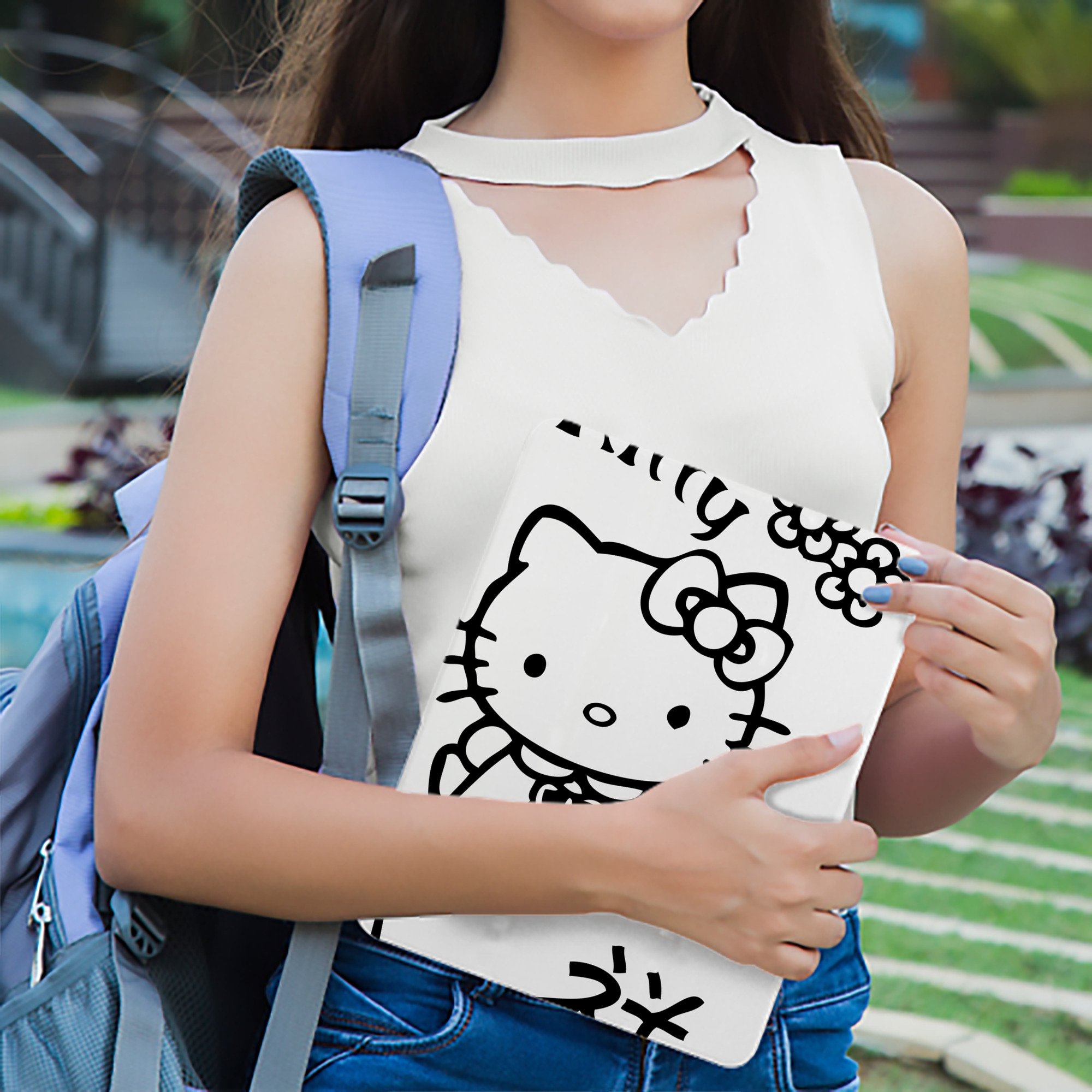 Hello Kitty ハローキティ IPad ケース ブック型 PUレザー TPU 耐衝撃 軽量 薄型 ペン収納なし 全面保護 IPad 各モデル対応