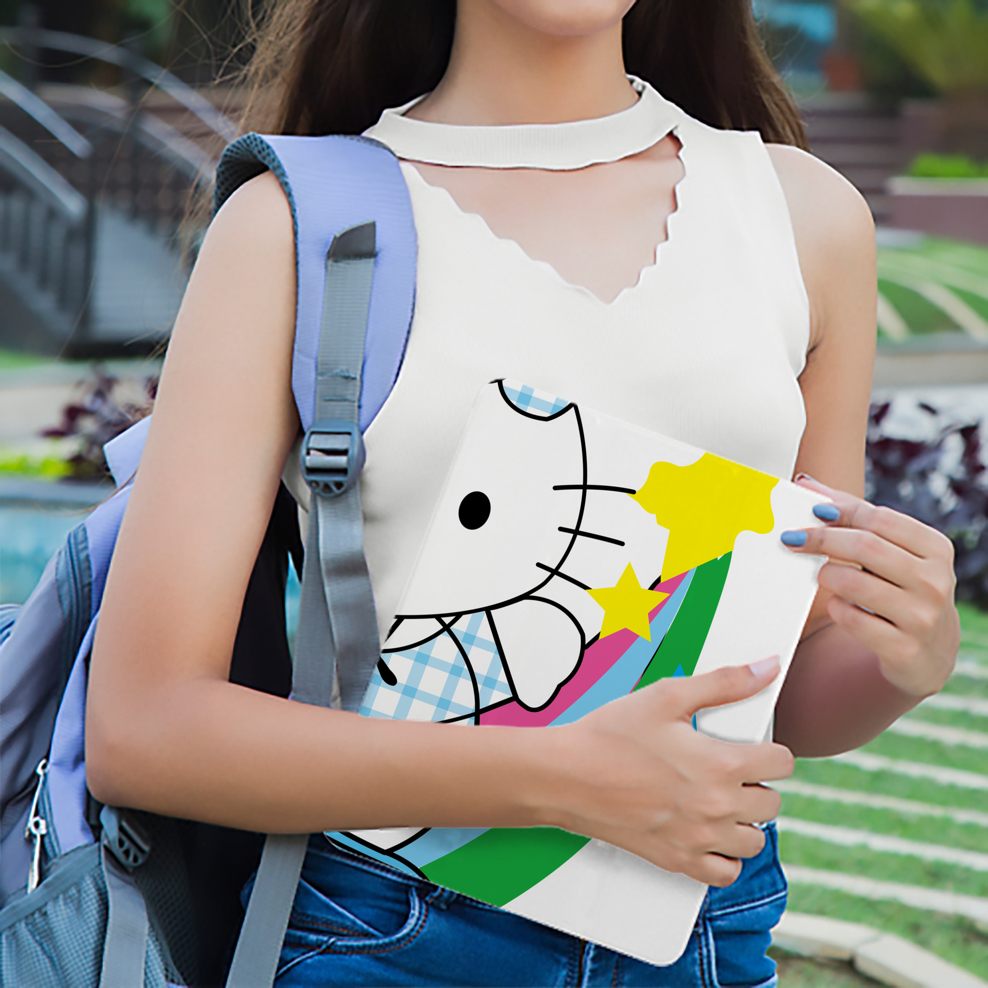 Hello Kitty ハローキティ IPad ケース ブック型 PUレザー TPU 耐衝撃 軽量 薄型 ペン収納なし 全面保護 IPad 各モデル対応