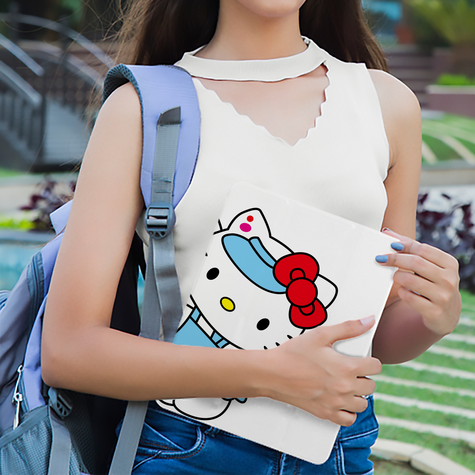 Hello Kitty ハローキティ IPad ケース ブック型 PUレザー TPU 耐衝撃 軽量 薄型 ペン収納なし 全面保護 IPad 各モデル対応