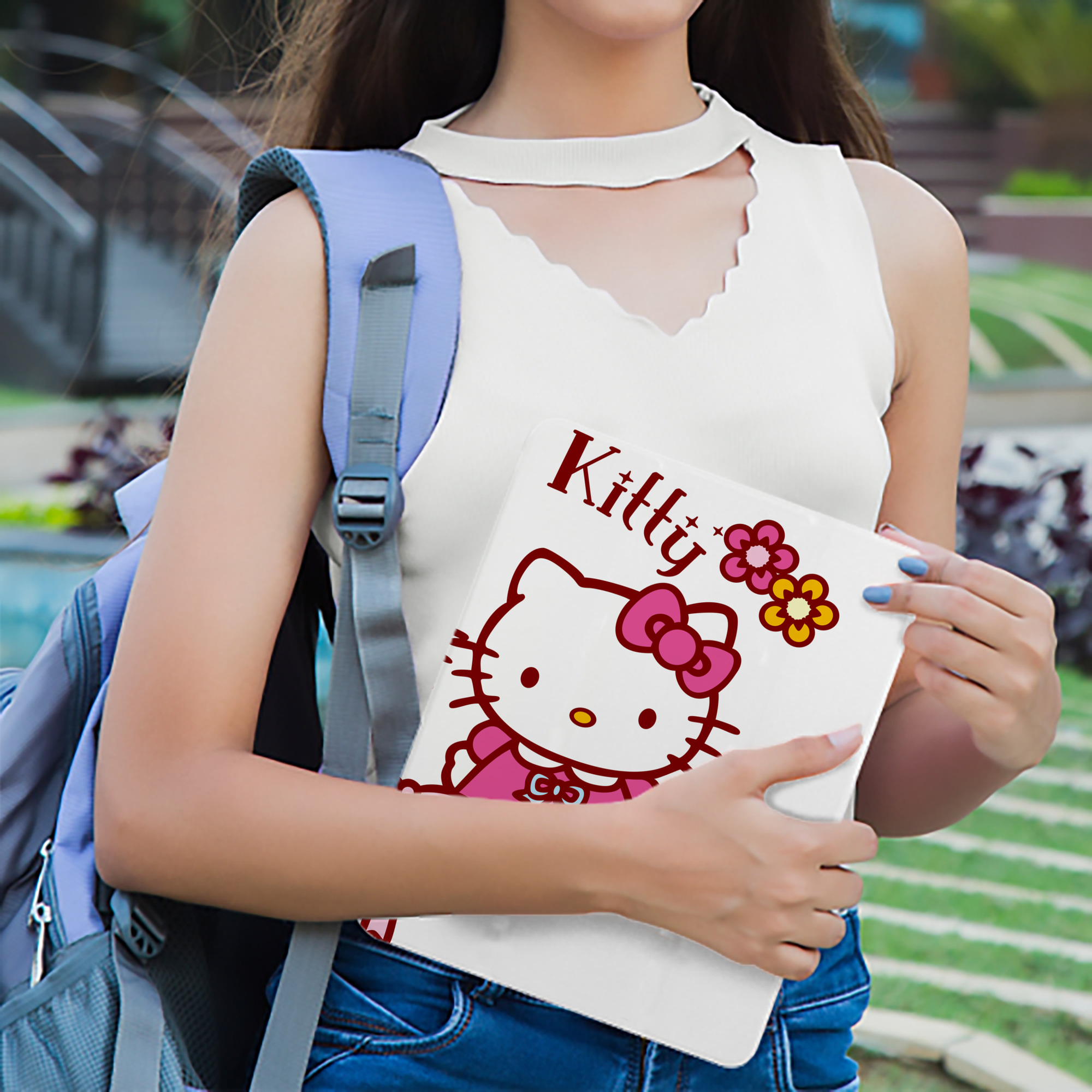 Hello Kitty ハローキティ IPad ケース ブック型 PUレザー TPU 耐衝撃 軽量 薄型 ペン収納なし 全面保護 IPad 各モデル対応