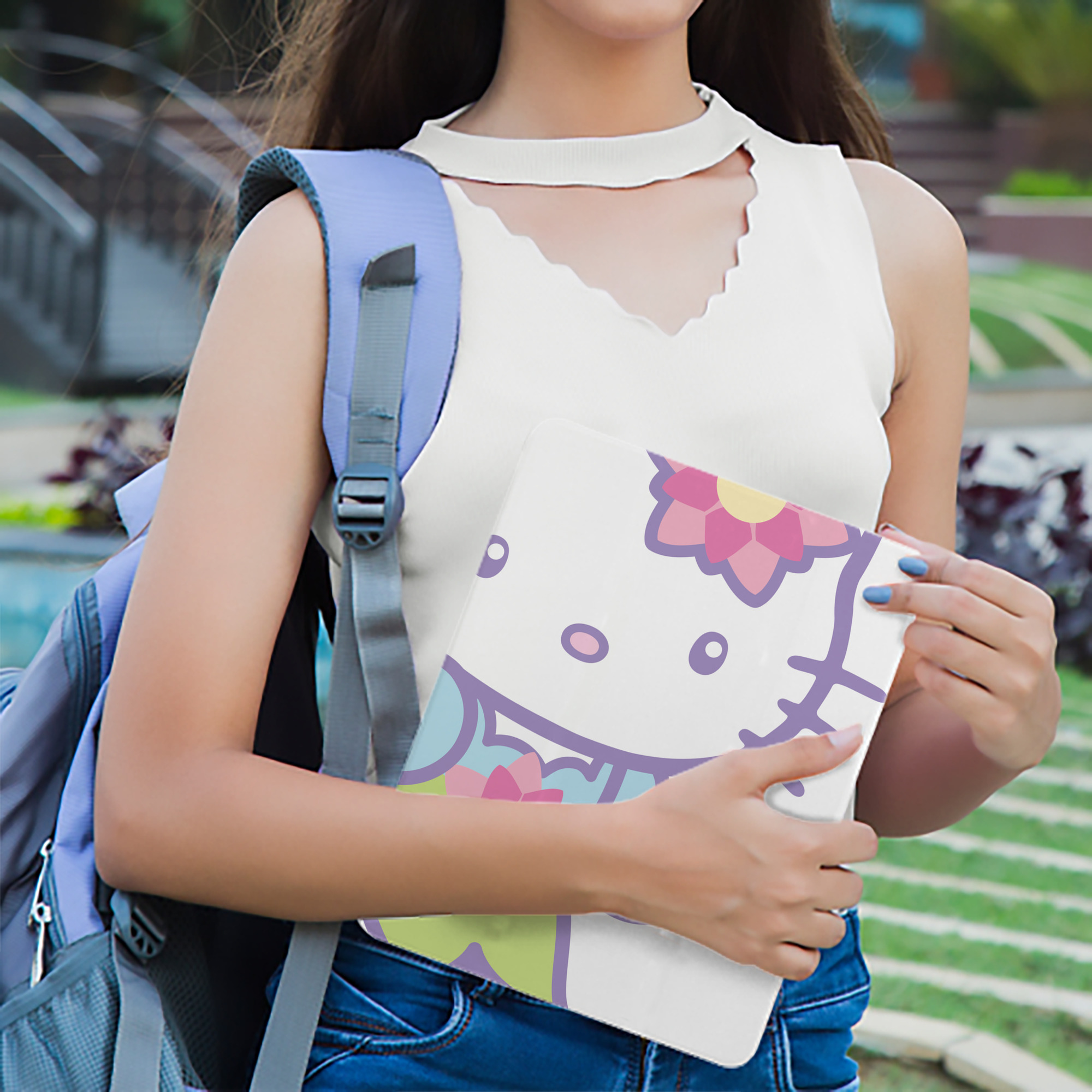 Hello Kitty ハローキティ IPad ケース ブック型 PUレザー TPU 耐衝撃 軽量 薄型 ペン収納なし 全面保護 IPad 各モデル対応