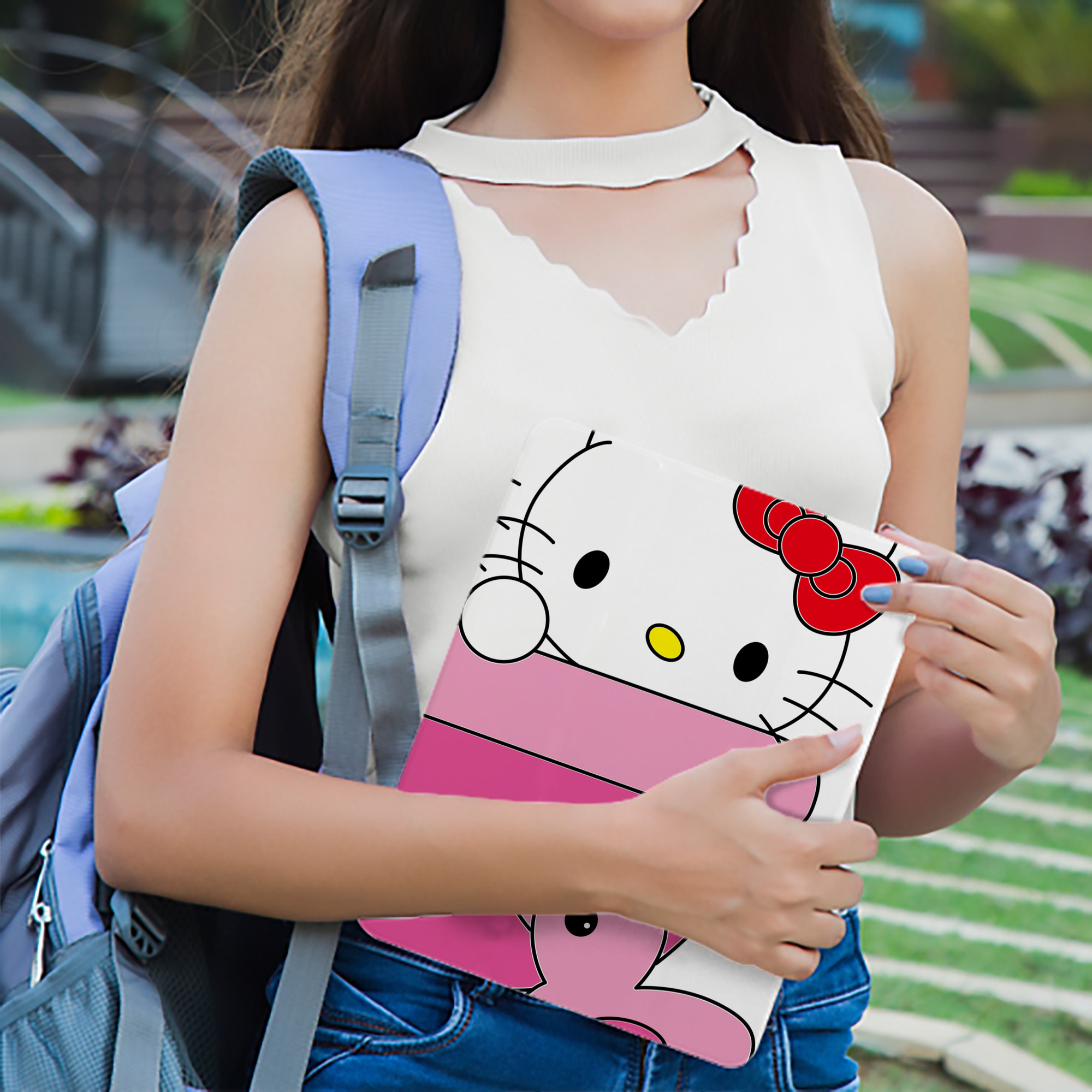 Hello Kitty ハローキティ IPad ケース ブック型 PUレザー TPU 耐衝撃 軽量 薄型 ペン収納なし 全面保護 IPad 各モデル対応