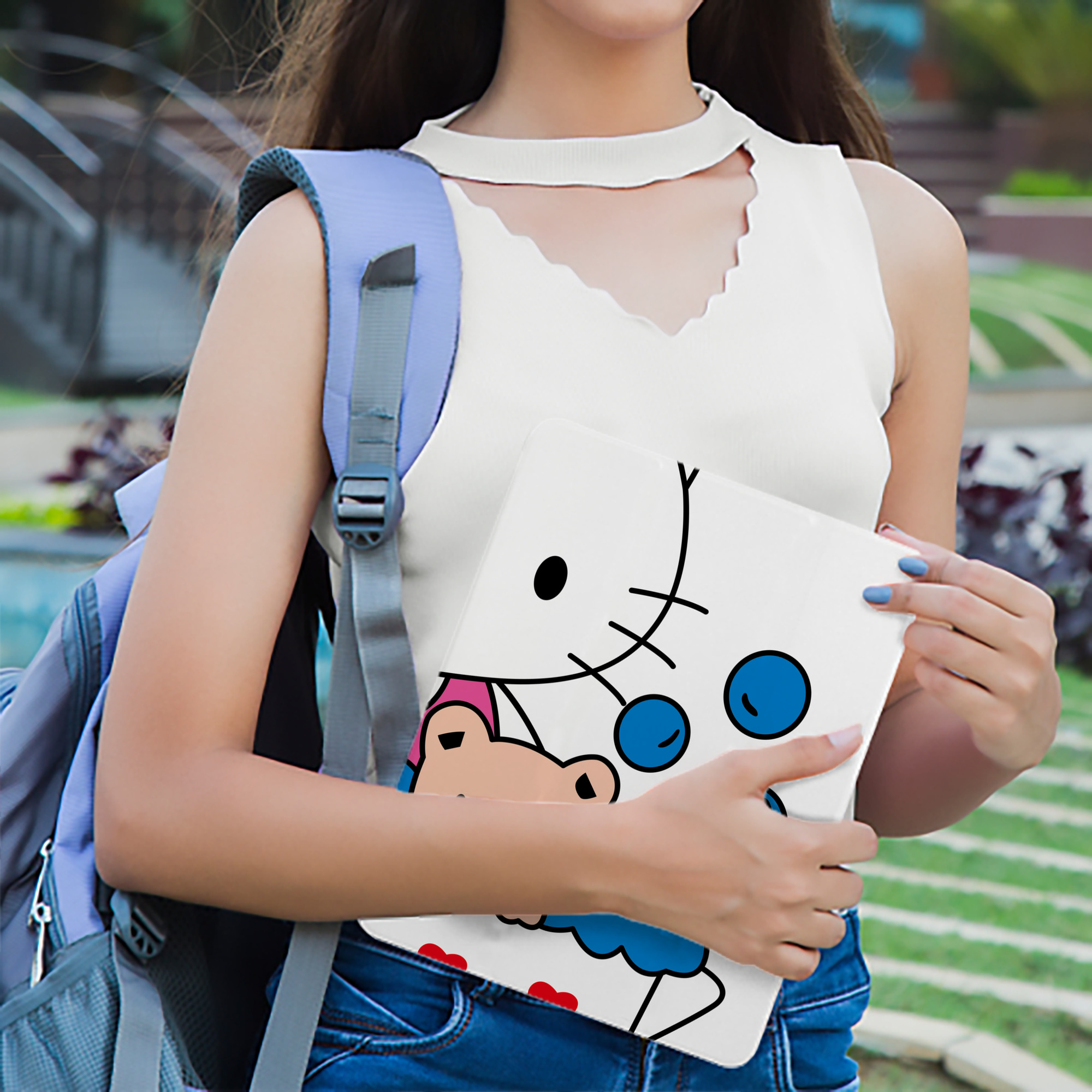 Hello Kitty ハローキティ IPad ケース ブック型 PUレザー TPU 耐衝撃 軽量 薄型 ペン収納なし 全面保護 IPad 各モデル対応