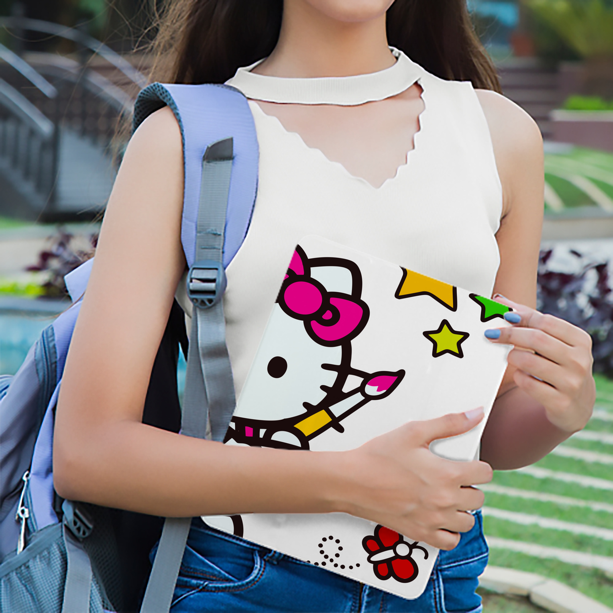 Hello Kitty ハローキティ IPad ケース ブック型 PUレザー TPU 耐衝撃 軽量 薄型 ペン収納なし 全面保護 IPad 各モデル対応