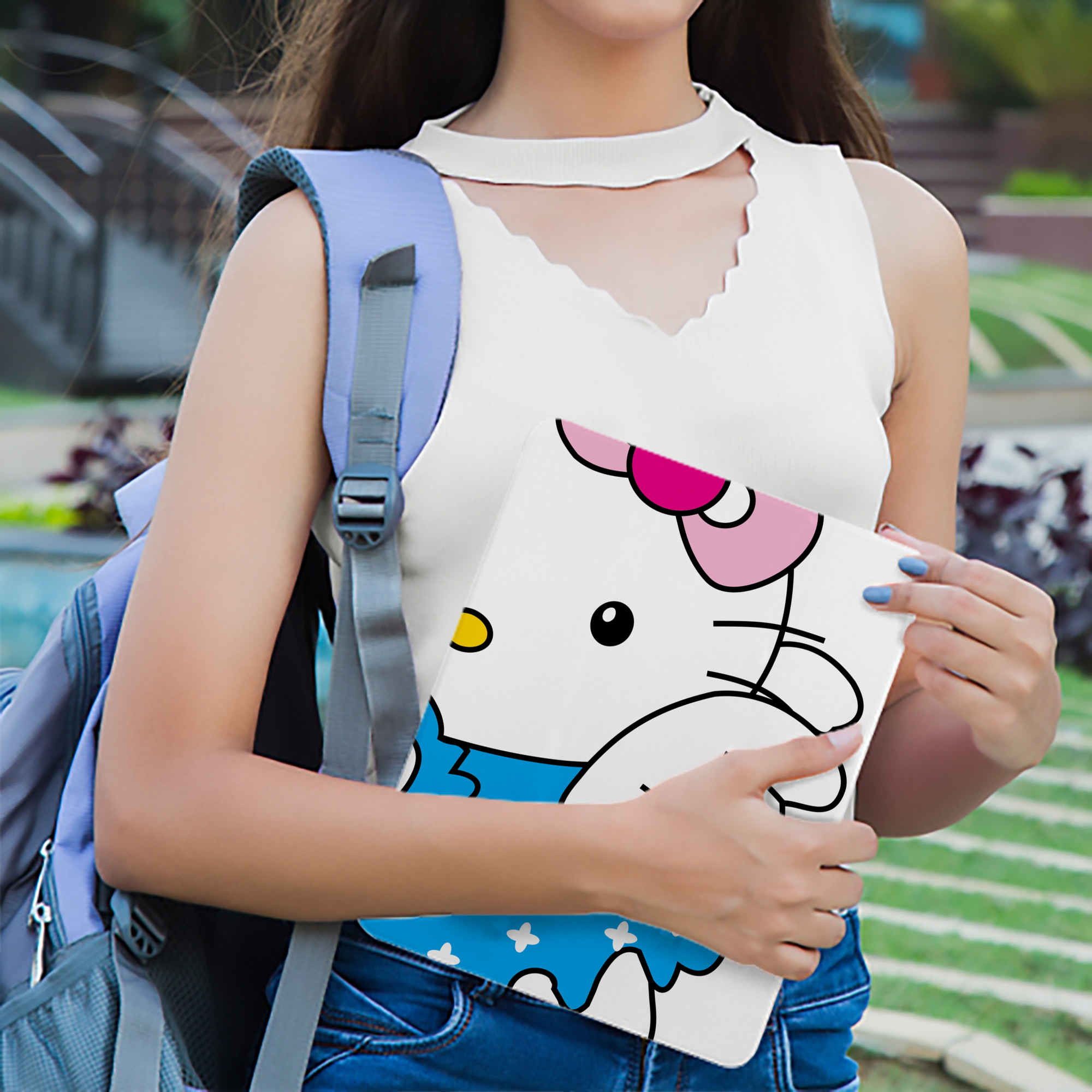 Hello Kitty ハローキティ IPad ケース ブック型 PUレザー TPU 耐衝撃 軽量 薄型 ペン収納なし 全面保護 IPad 各モデル対応