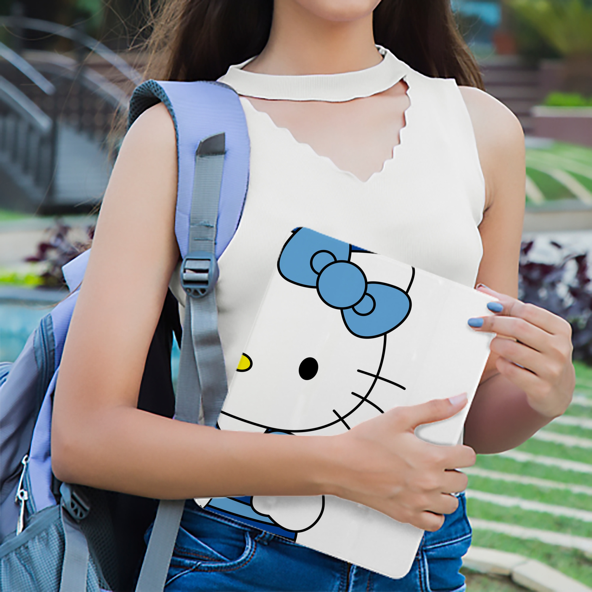 Hello Kitty ハローキティ IPad ケース ブック型 PUレザー TPU 耐衝撃 軽量 薄型 ペン収納なし 全面保護 IPad 各モデル対応