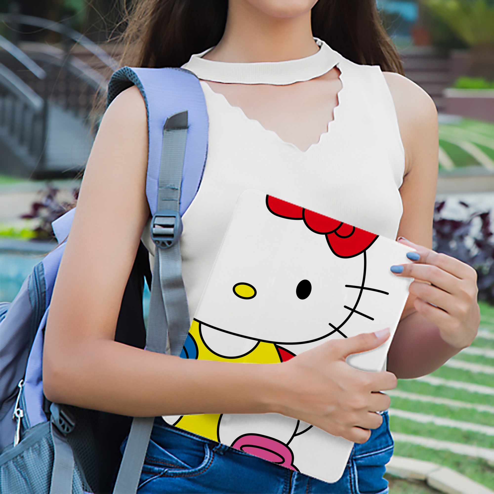 Hello Kitty ハローキティ IPad ケース ブック型 PUレザー TPU 耐衝撃 軽量 薄型 ペン収納なし 全面保護 IPad 各モデル対応