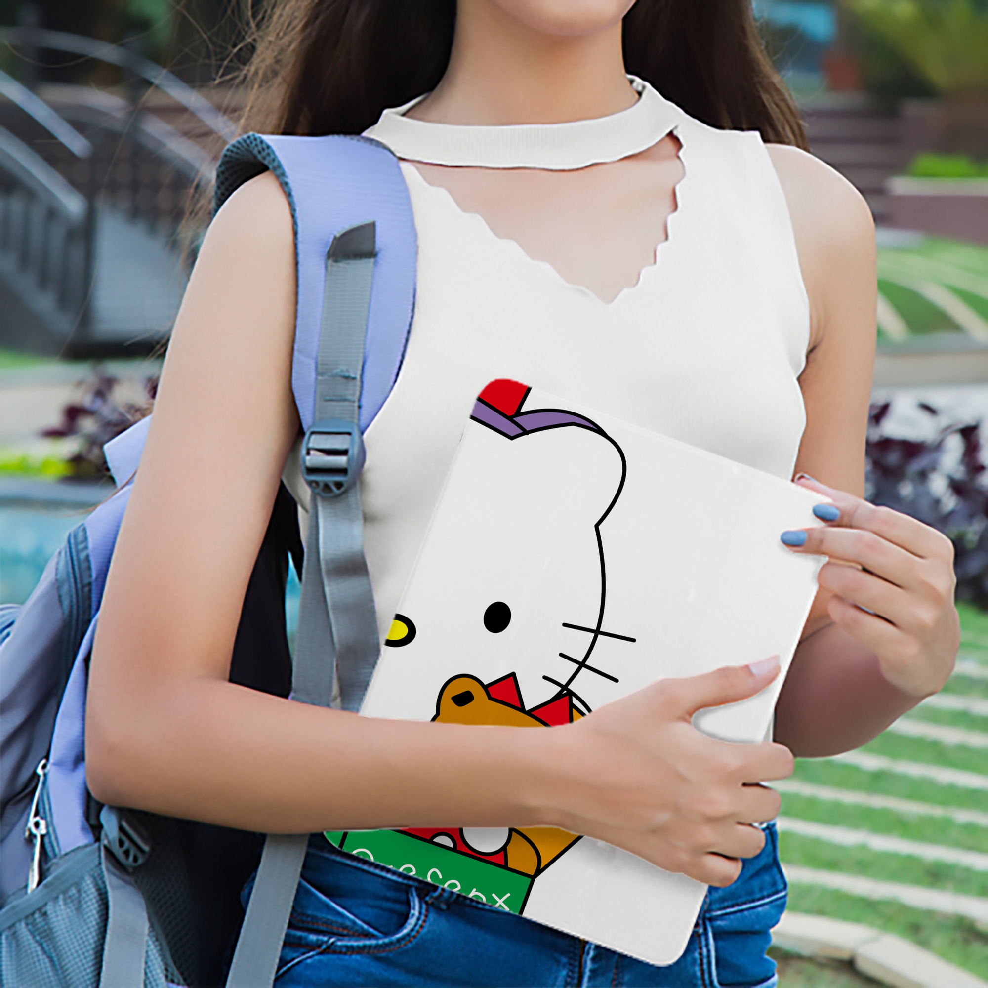Hello Kitty ハローキティ IPad ケース ブック型 PUレザー TPU 耐衝撃 軽量 薄型 ペン収納なし 全面保護 IPad 各モデル対応
