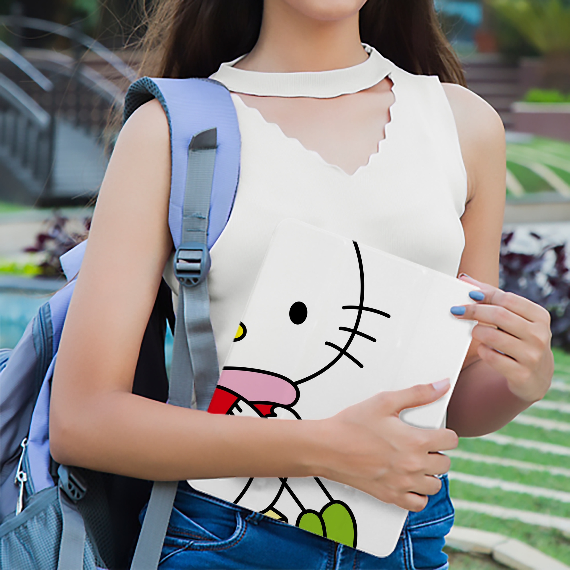 Hello Kitty ハローキティ IPad ケース ブック型 PUレザー TPU 耐衝撃 軽量 薄型 ペン収納なし 全面保護 IPad 各モデル対応