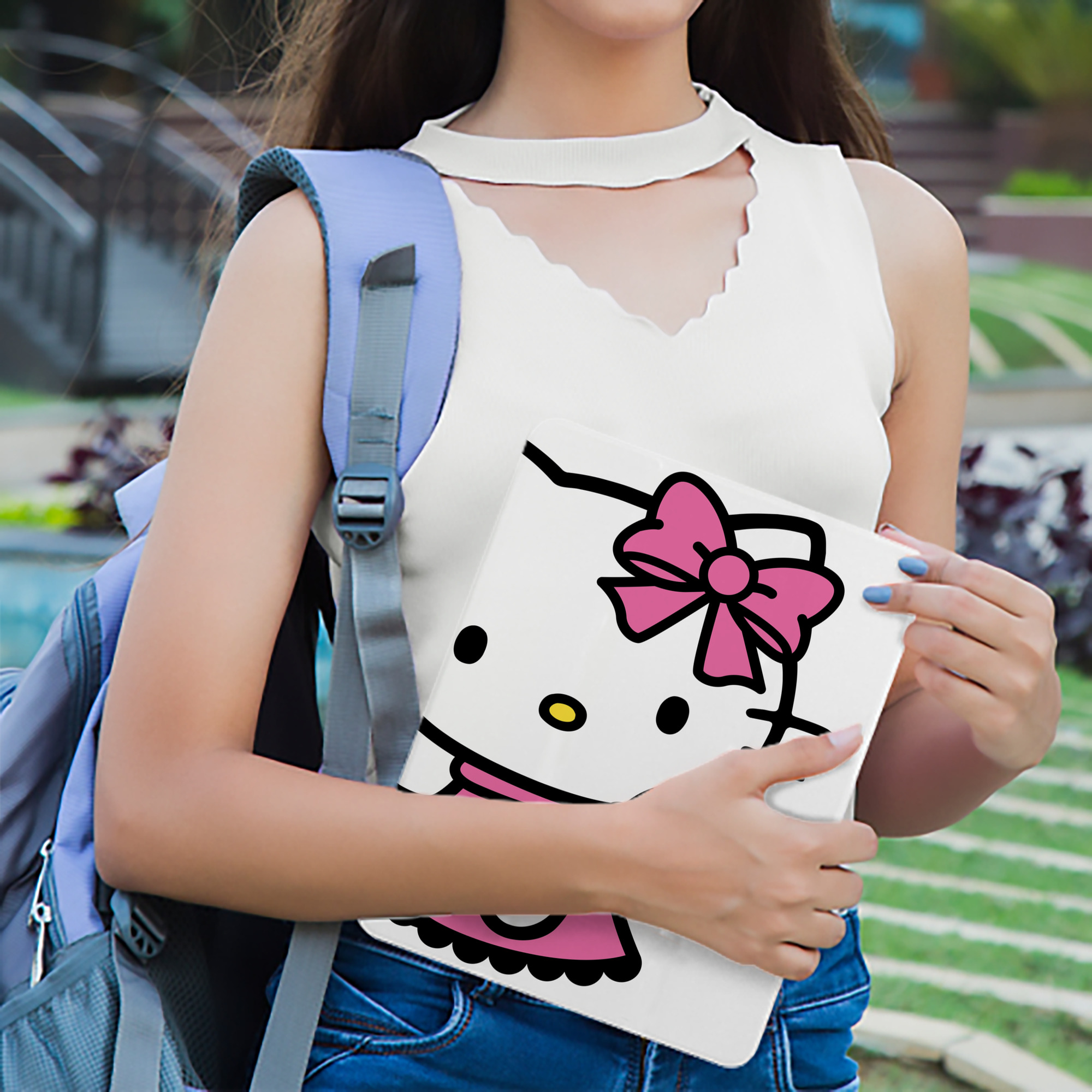 Hello Kitty ハローキティ IPad ケース ブック型 PUレザー TPU 耐衝撃 軽量 薄型 ペン収納なし 全面保護 IPad 各モデル対応