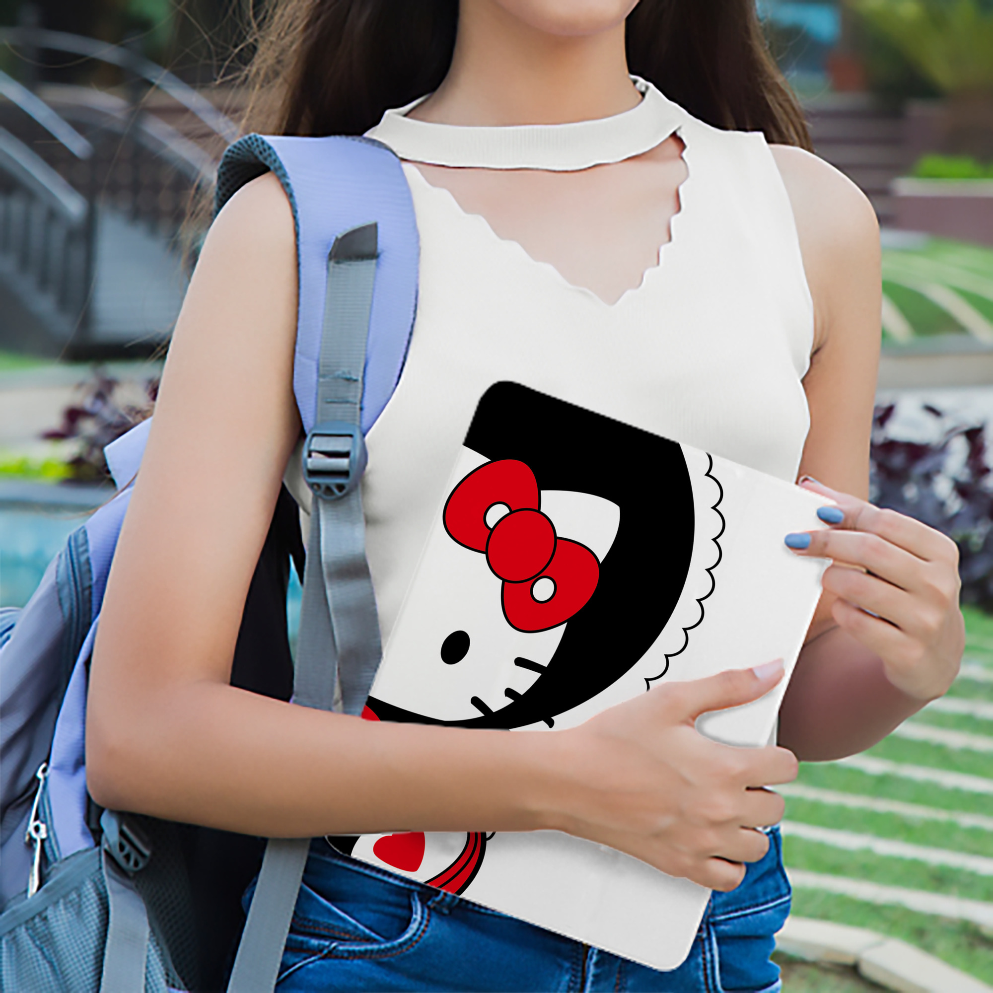 Hello Kitty ハローキティ IPad ケース ブック型 PUレザー TPU 耐衝撃 軽量 薄型 ペン収納なし 全面保護 IPad 各モデル対応