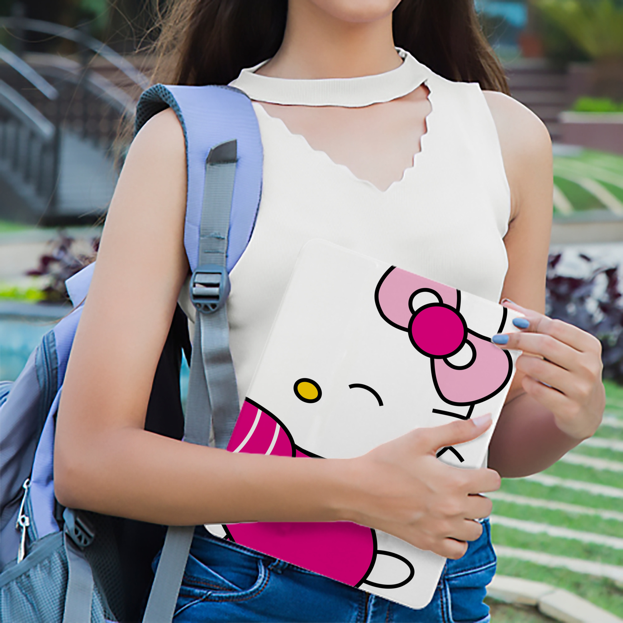 Hello Kitty ハローキティ IPad ケース ブック型 PUレザー TPU 耐衝撃 軽量 薄型 ペン収納なし 全面保護 IPad 各モデル対応
