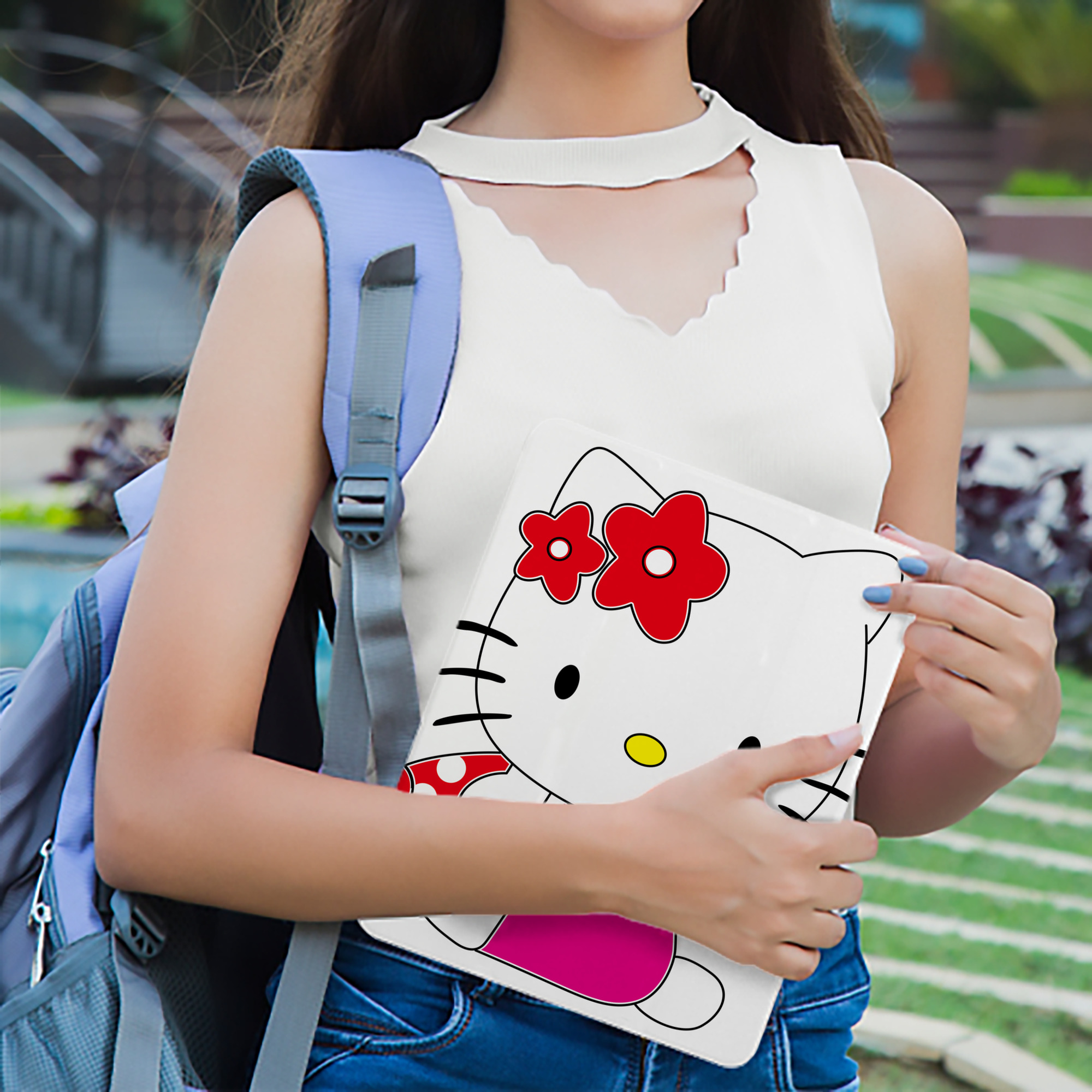 Hello Kitty ハローキティ IPad ケース ブック型 PUレザー TPU 耐衝撃 軽量 薄型 ペン収納なし 全面保護 IPad 各モデル対応