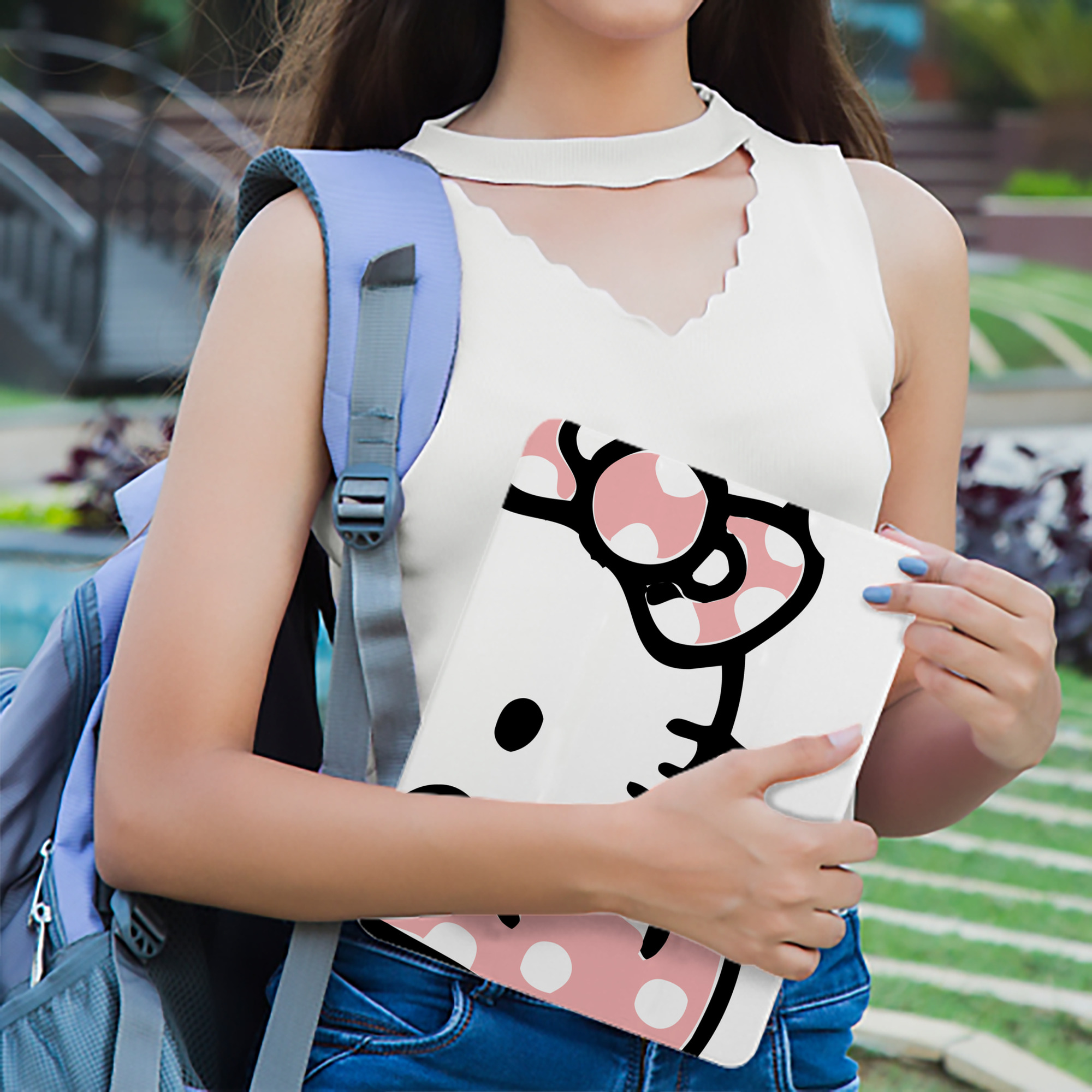 Hello Kitty ハローキティ IPad ケース ブック型 PUレザー TPU 耐衝撃 軽量 薄型 ペン収納なし 全面保護 IPad 各モデル対応