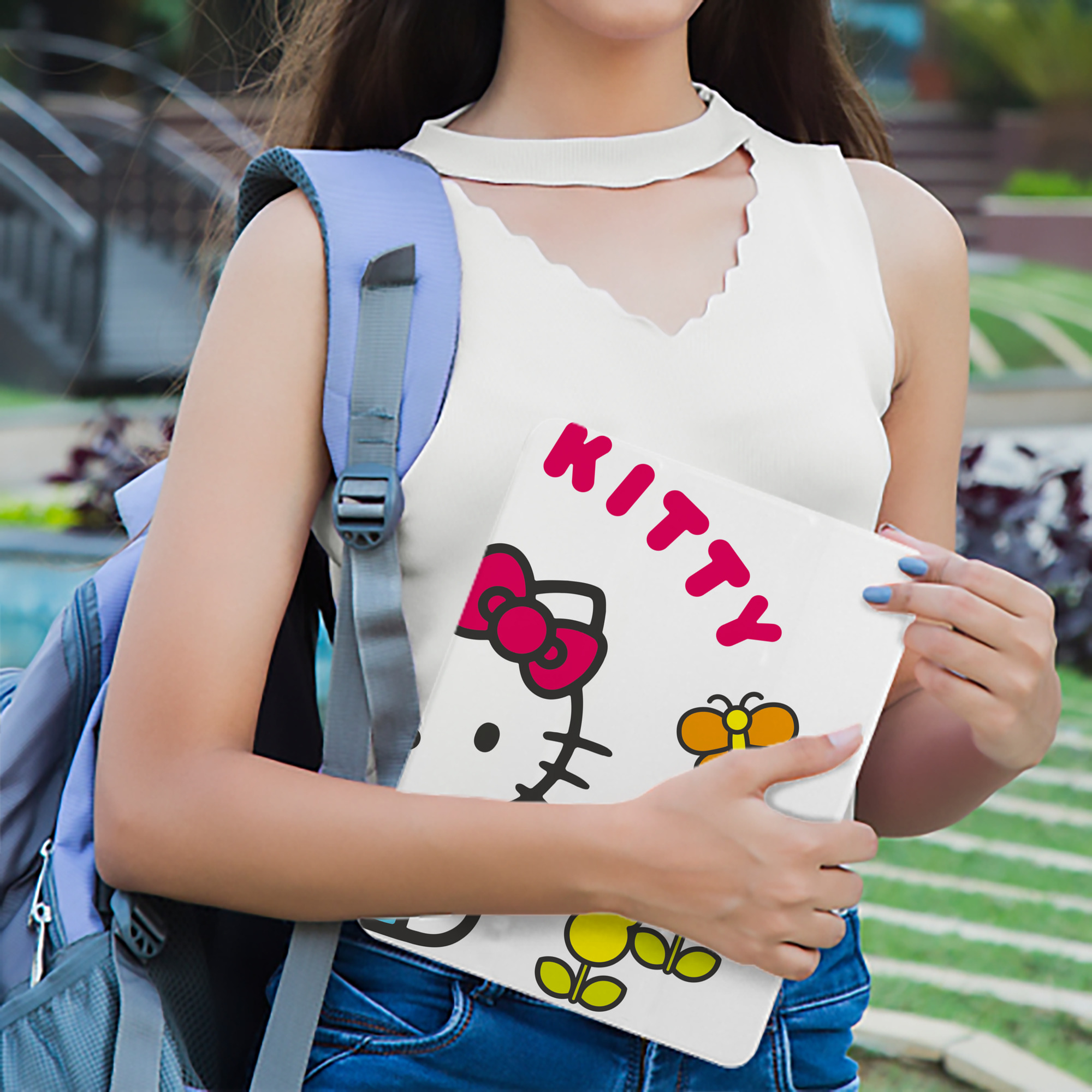 Hello Kitty ハローキティ IPad ケース ブック型 PUレザー TPU 耐衝撃 軽量 薄型 ペン収納なし 全面保護 IPad 各モデル対応