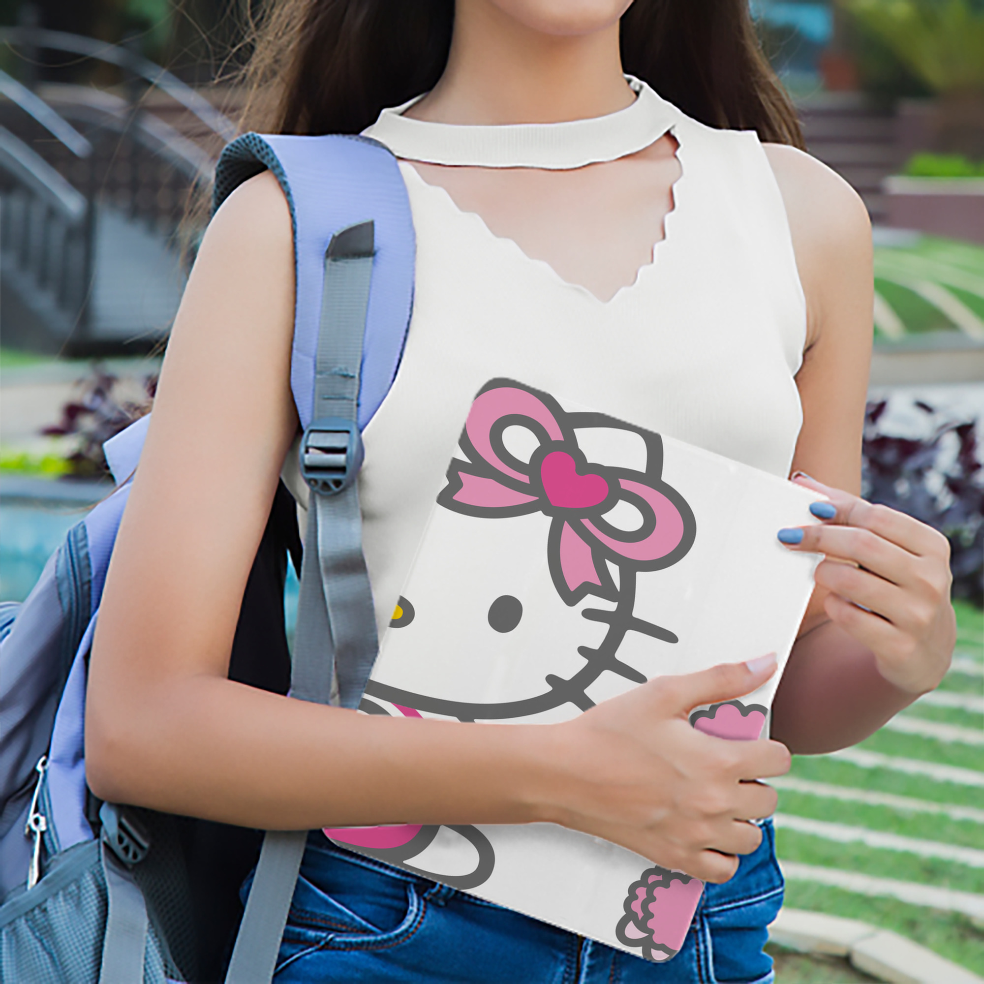 Hello Kitty ハローキティ IPad ケース ブック型 PUレザー TPU 耐衝撃 軽量 薄型 ペン収納なし 全面保護 IPad 各モデル対応