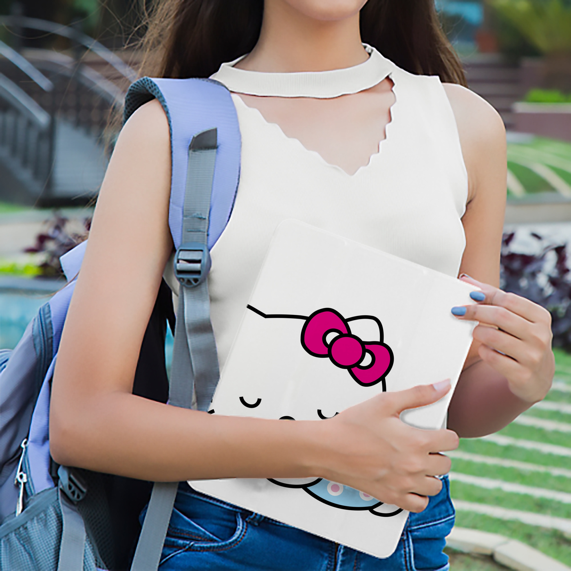 Hello Kitty ハローキティ IPad ケース ブック型 PUレザー TPU 耐衝撃 軽量 薄型 ペン収納なし 全面保護 IPad 各モデル対応