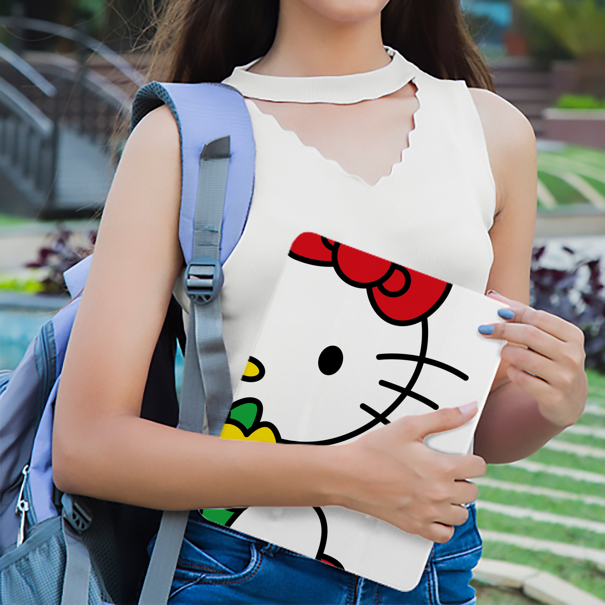 Hello Kitty ハローキティ IPad ケース ブック型 PUレザー TPU 耐衝撃 軽量 薄型 ペン収納なし 全面保護 IPad 各モデル対応