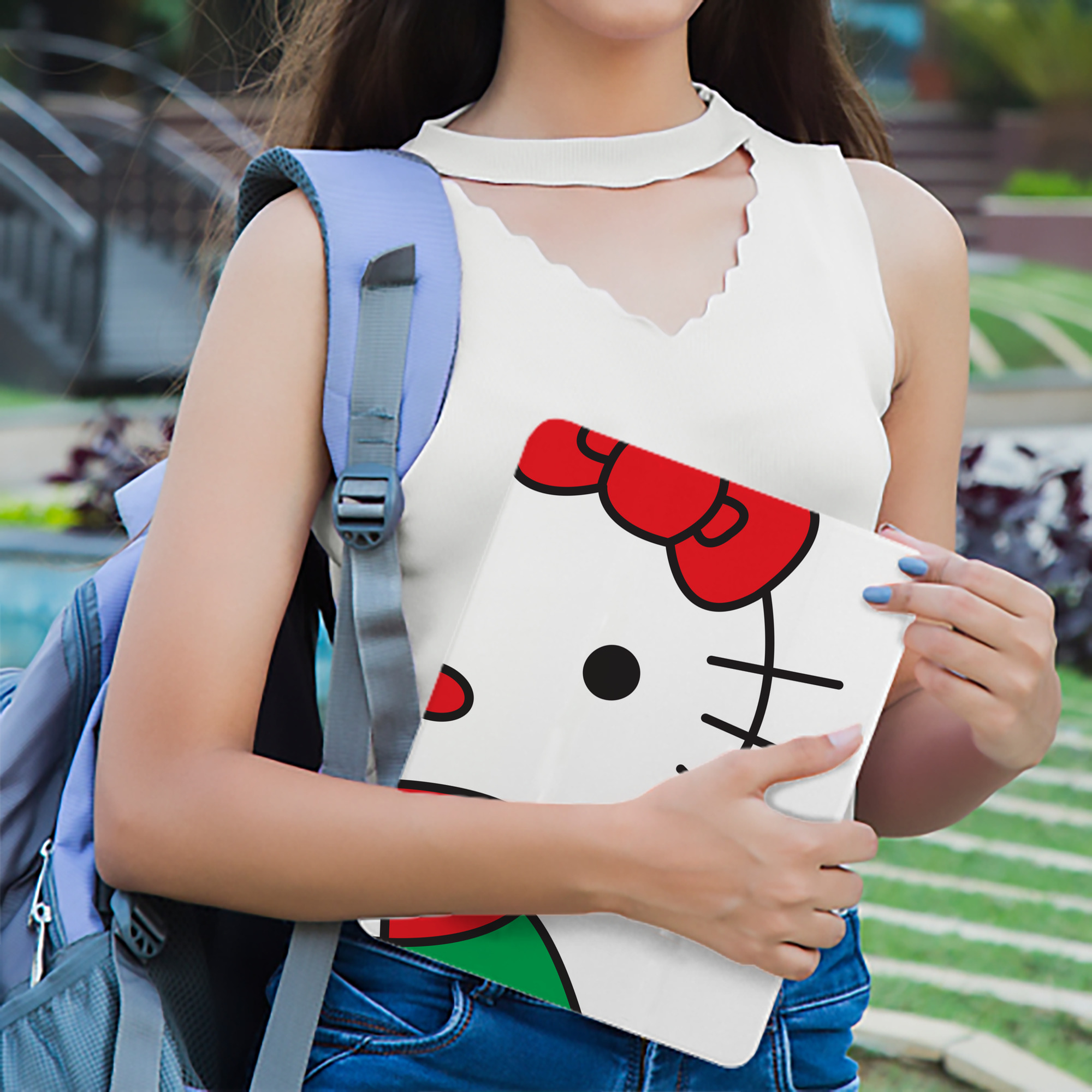 Hello Kitty ハローキティ IPad ケース ブック型 PUレザー TPU 耐衝撃 軽量 薄型 ペン収納なし 全面保護 IPad 各モデル対応