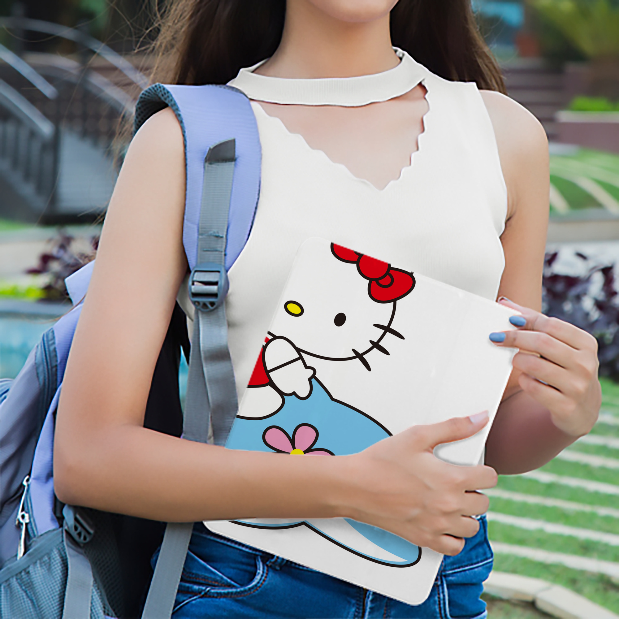 Hello Kitty ハローキティ IPad ケース ブック型 PUレザー TPU 耐衝撃 軽量 薄型 ペン収納なし 全面保護 IPad 各モデル対応