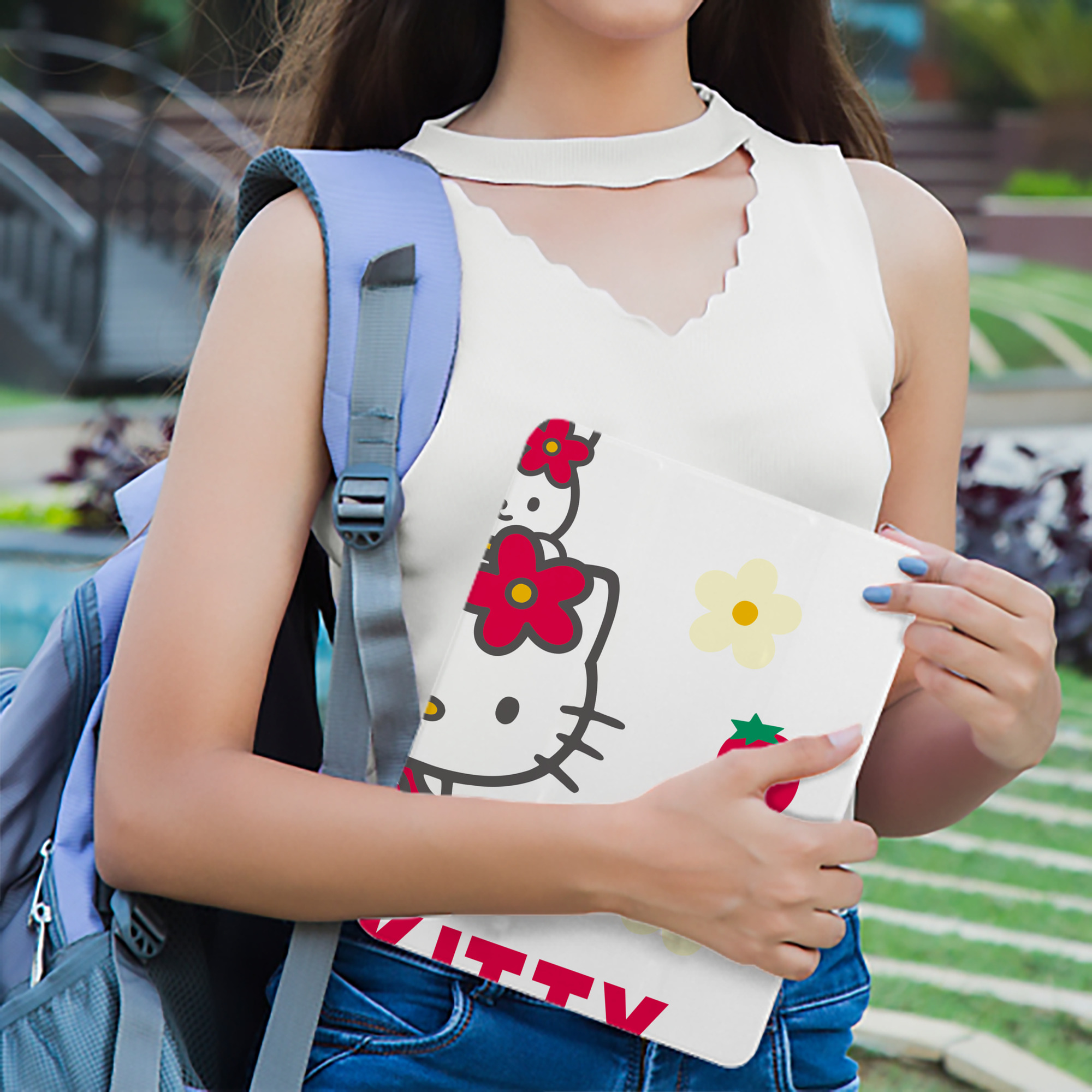 Hello Kitty ハローキティ IPad ケース ブック型 PUレザー TPU 耐衝撃 軽量 薄型 ペン収納なし 全面保護 IPad 各モデル対応