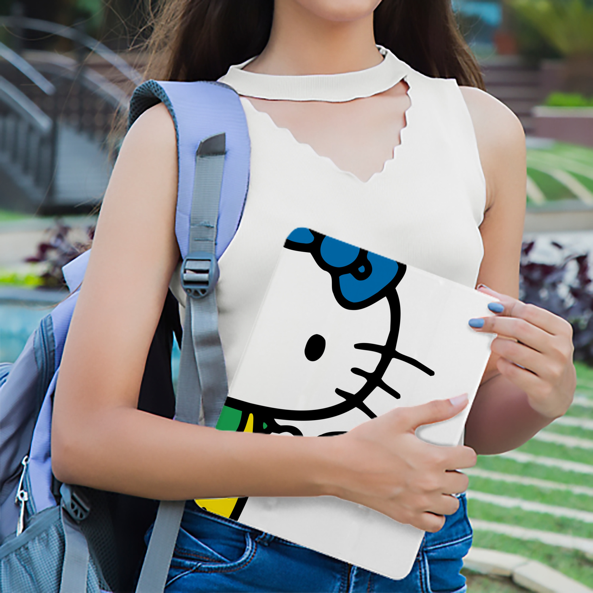 Hello Kitty ハローキティ IPad ケース ブック型 PUレザー TPU 耐衝撃 軽量 薄型 ペン収納なし 全面保護 IPad 各モデル対応