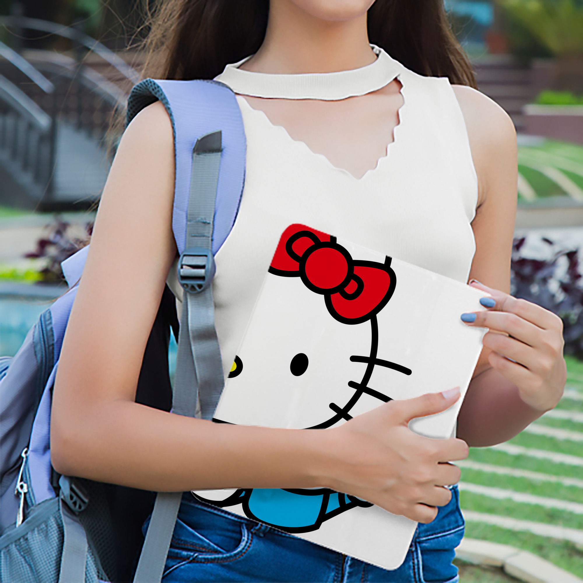 Hello Kitty ハローキティ IPad ケース ブック型 PUレザー TPU 耐衝撃 軽量 薄型 ペン収納なし 全面保護 IPad 各モデル対応