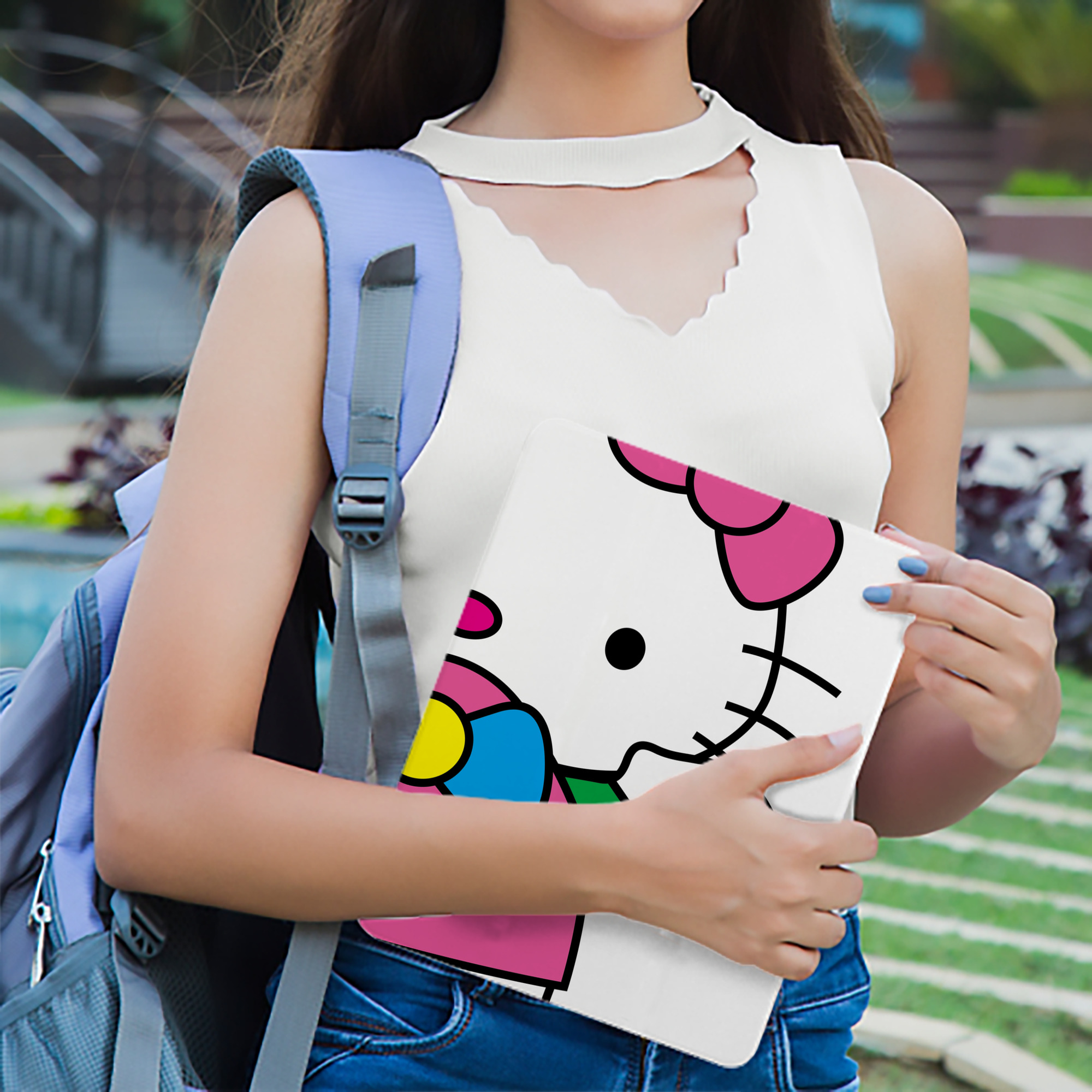 Hello Kitty ハローキティ IPad ケース ブック型 PUレザー TPU 耐衝撃 軽量 薄型 ペン収納なし 全面保護 IPad 各モデル対応