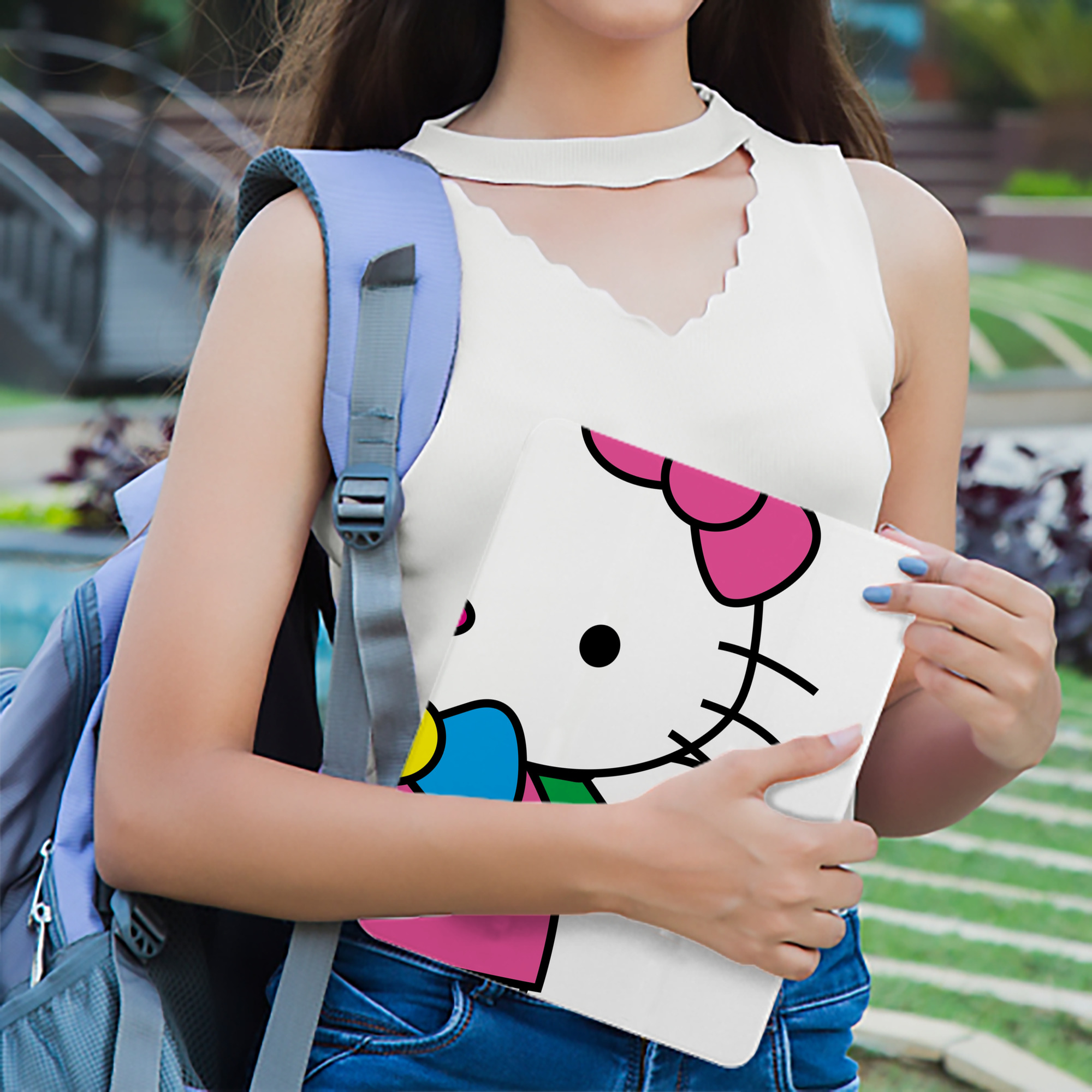 Hello Kitty ハローキティ IPad ケース ブック型 PUレザー TPU 耐衝撃 軽量 薄型 ペン収納なし 全面保護 IPad 各モデル対応