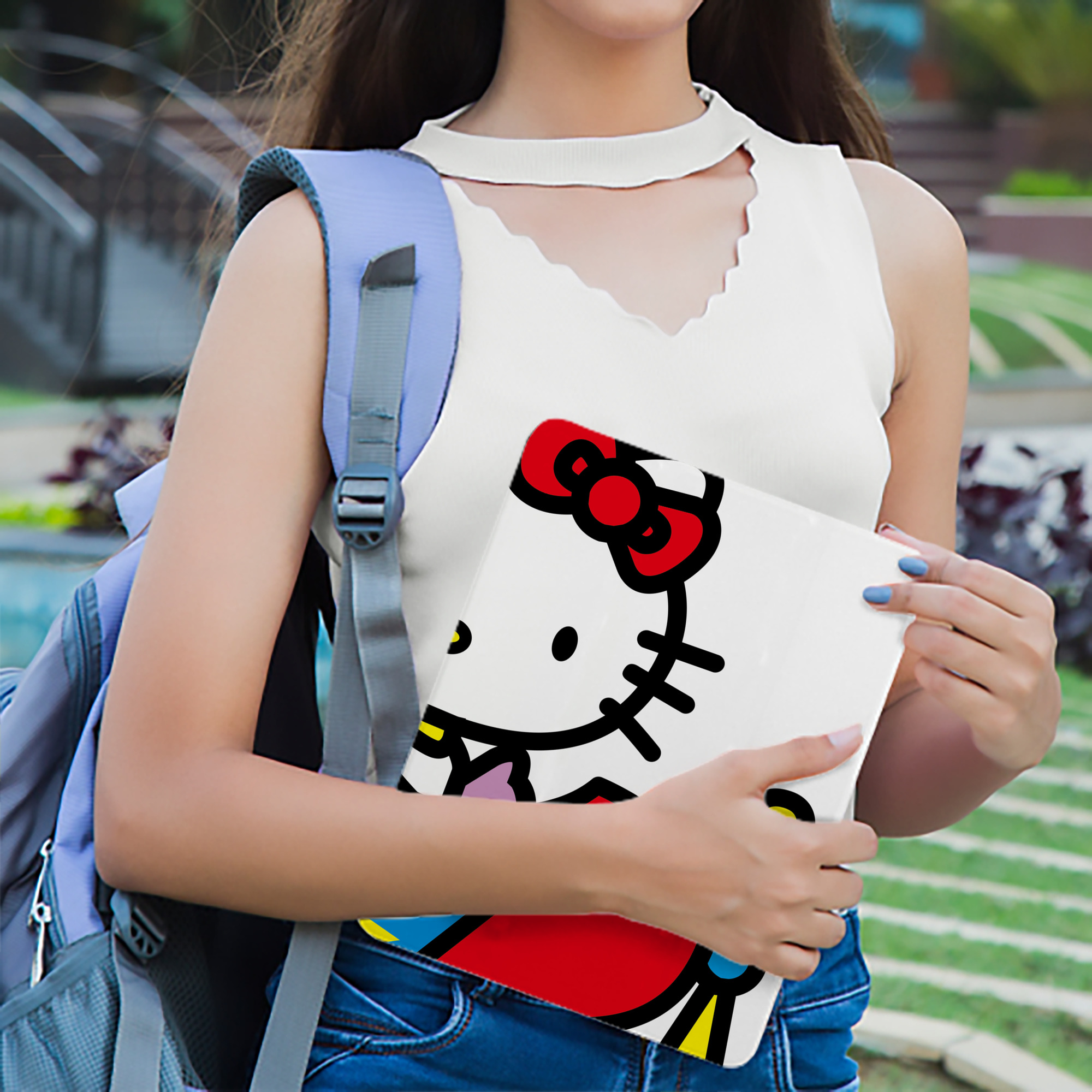Hello Kitty ハローキティ IPad ケース ブック型 PUレザー TPU 耐衝撃 軽量 薄型 ペン収納なし 全面保護 IPad 各モデル対応