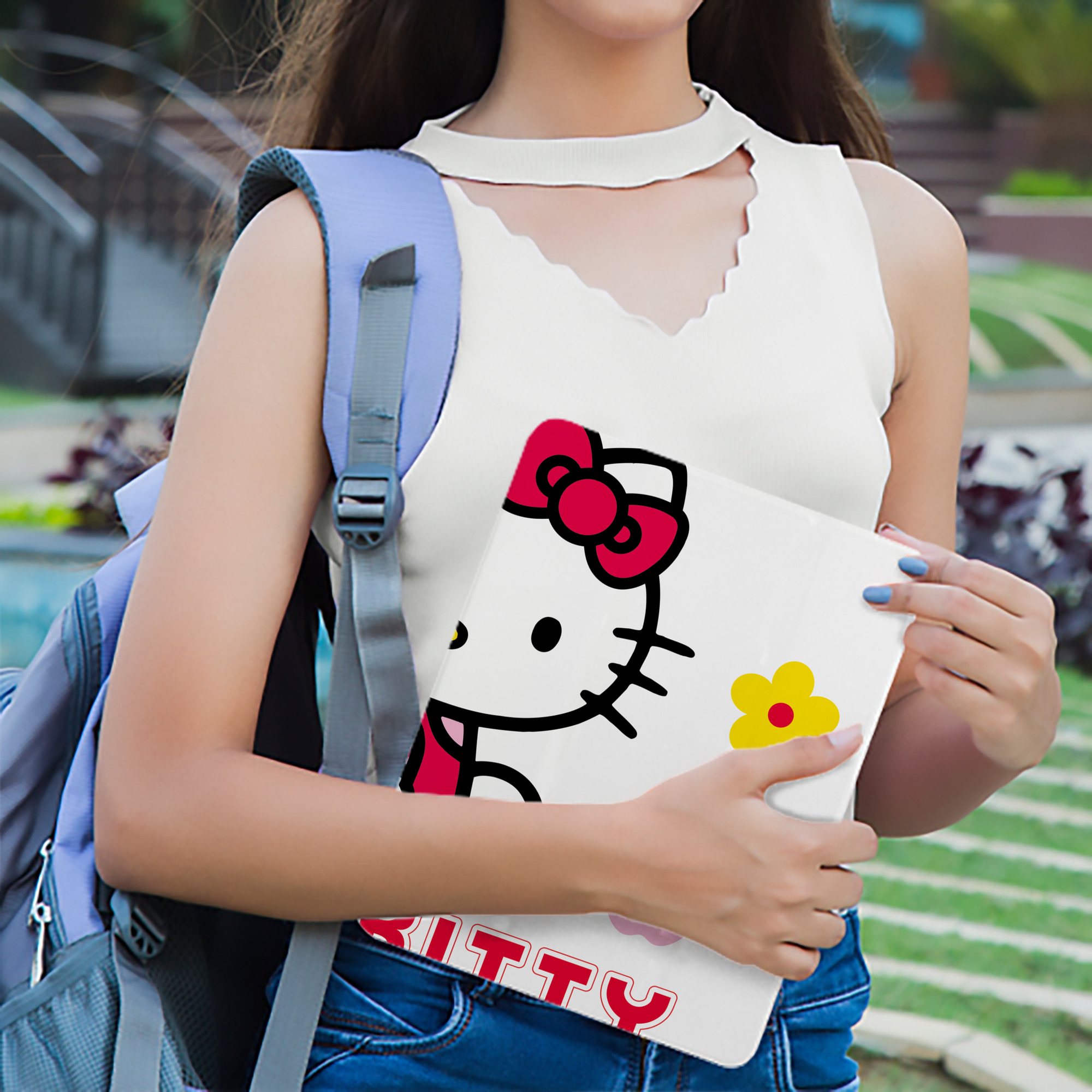 Hello Kitty ハローキティ IPad ケース ブック型 PUレザー TPU 耐衝撃 軽量 薄型 ペン収納なし 全面保護 IPad 各モデル対応