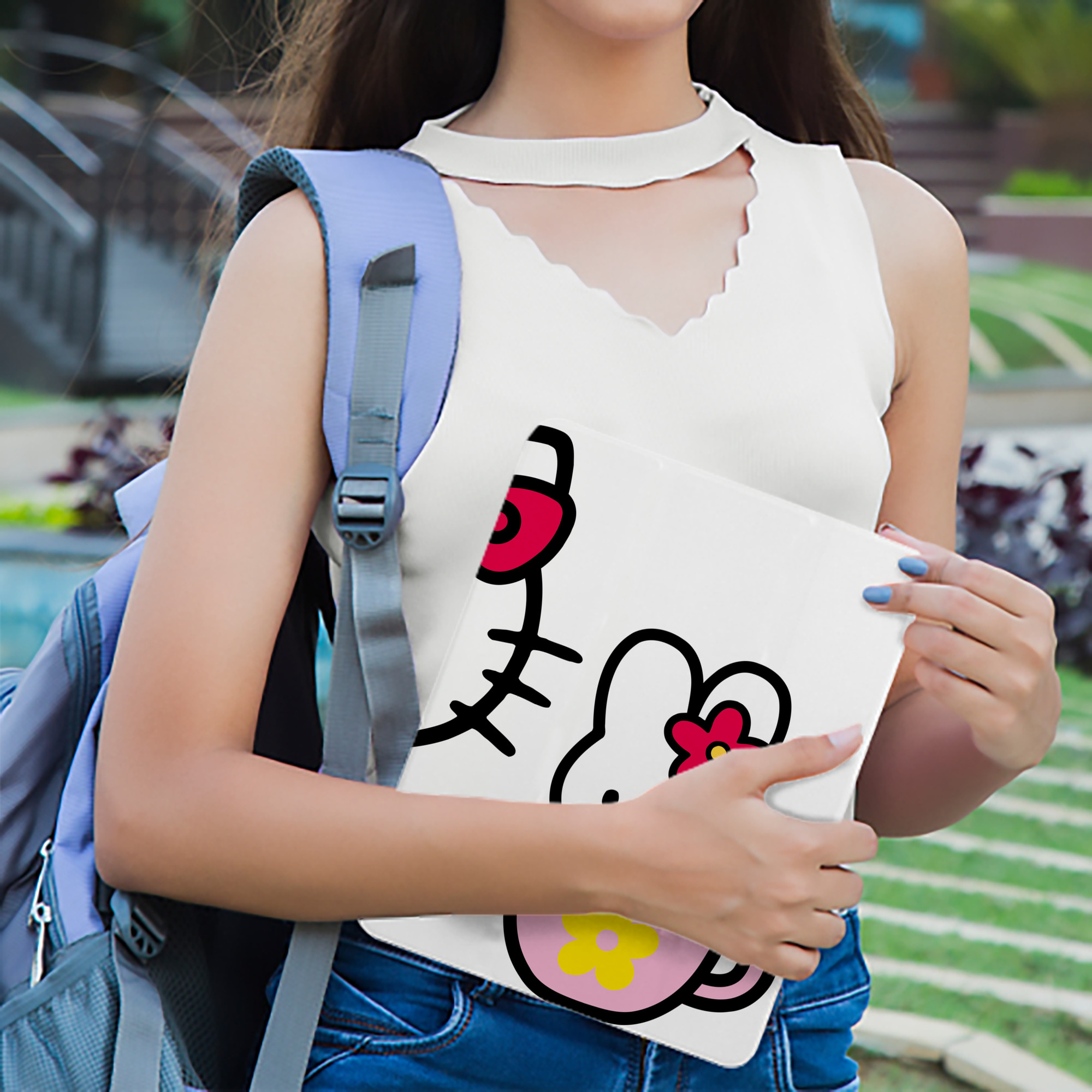 Hello Kitty ハローキティ IPad ケース ブック型 PUレザー TPU 耐衝撃 軽量 薄型 ペン収納なし 全面保護 IPad 各モデル対応