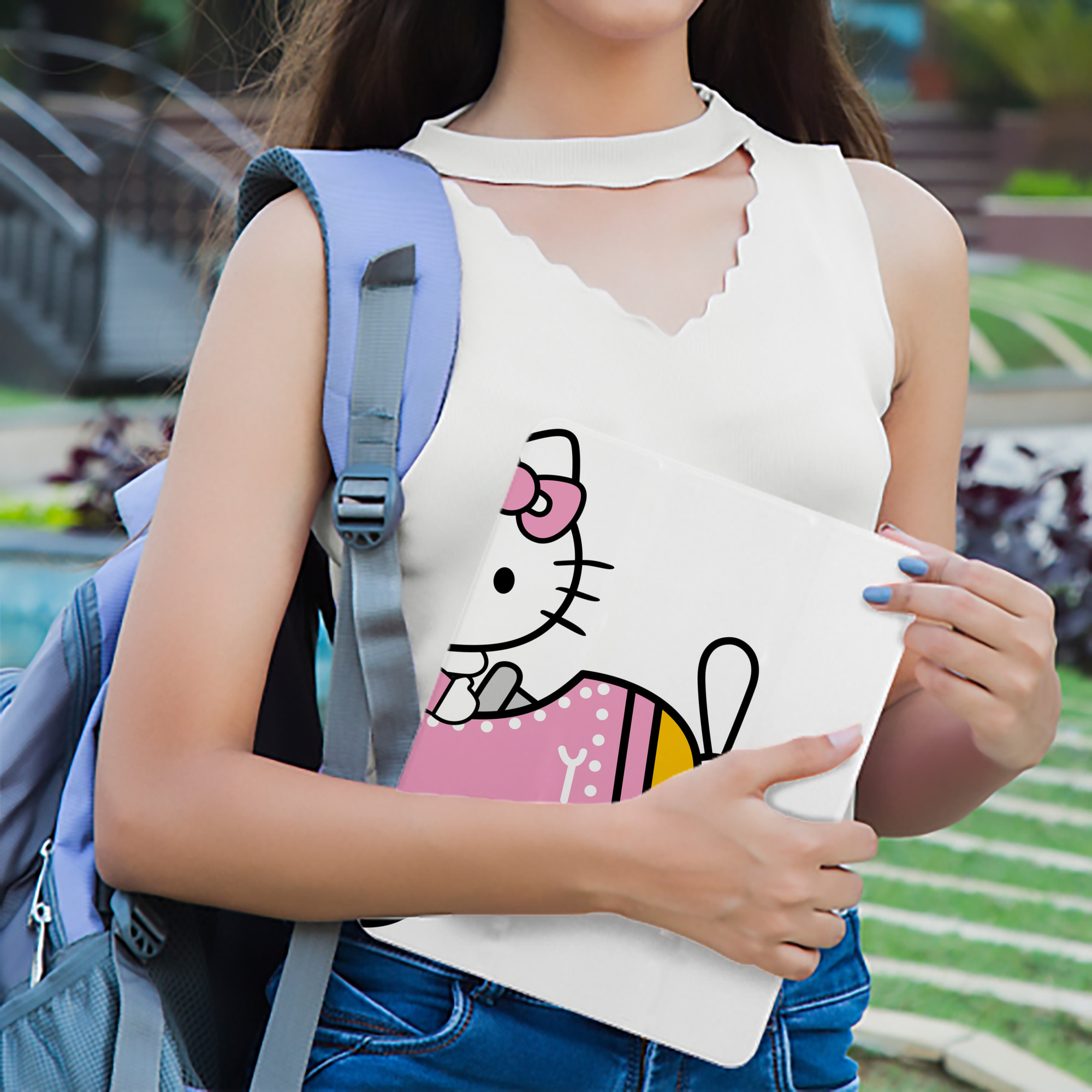 Hello Kitty ハローキティ IPad ケース ブック型 PUレザー TPU 耐衝撃 軽量 薄型 ペン収納なし 全面保護 IPad 各モデル対応